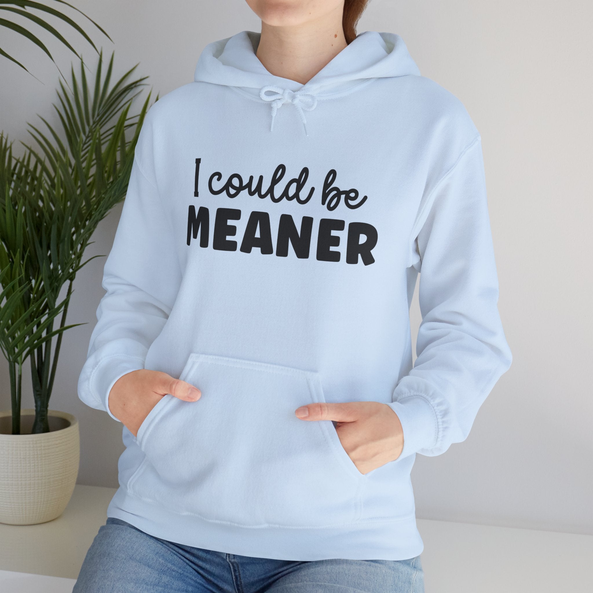 I Could Be Meaner Hoodie – Funny Sarcastic Graphic Pullover