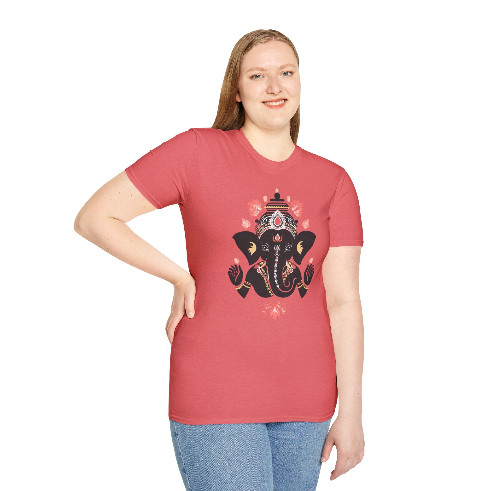 Ganesha Graphic t-shirt, Cute Gift For Diwali, Navratri, Durga Pooja for Hindu Religion followers