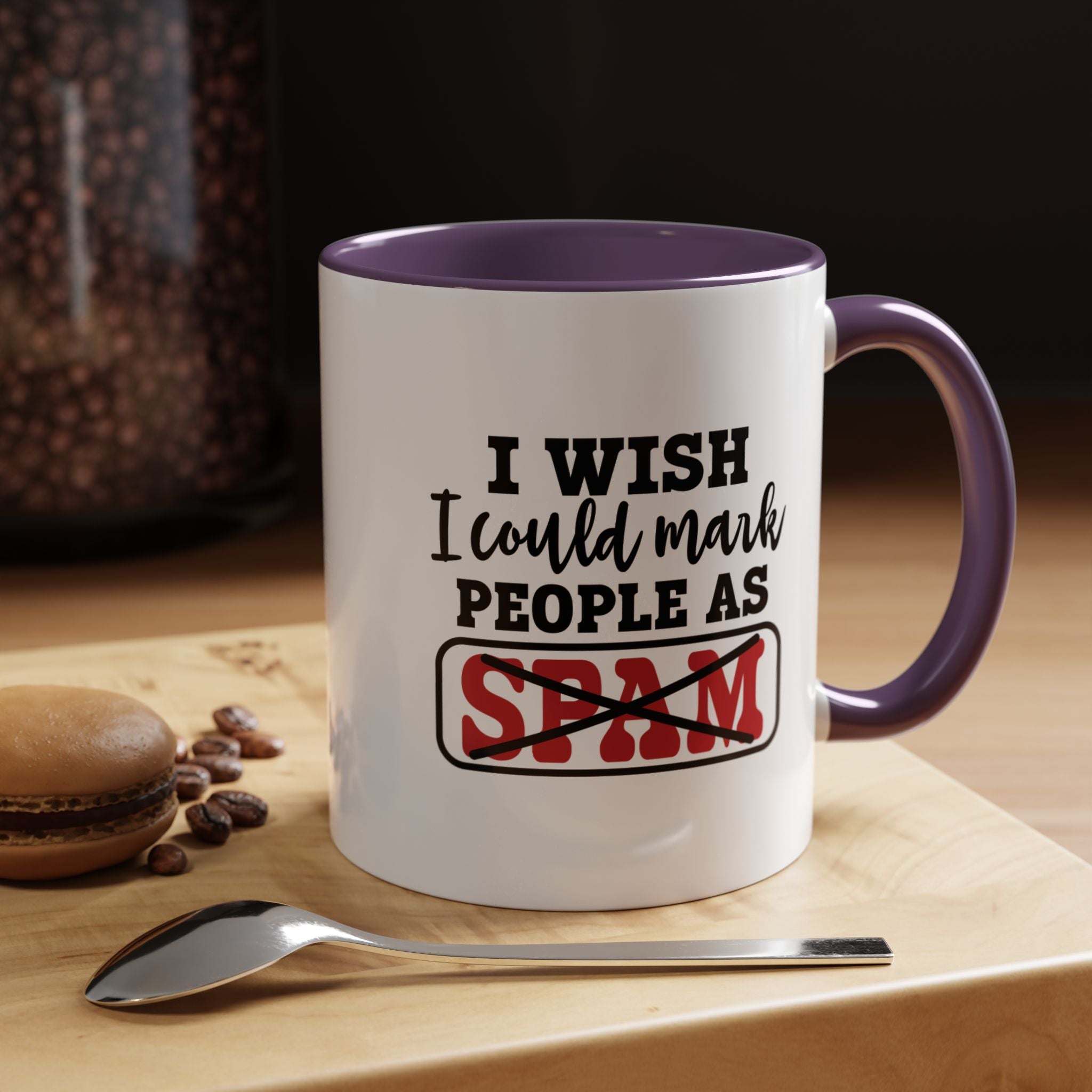 Wish I Could Mark People | Funny Coffee Mug, Sarcastic Tea Cup, Unique Gift Idea