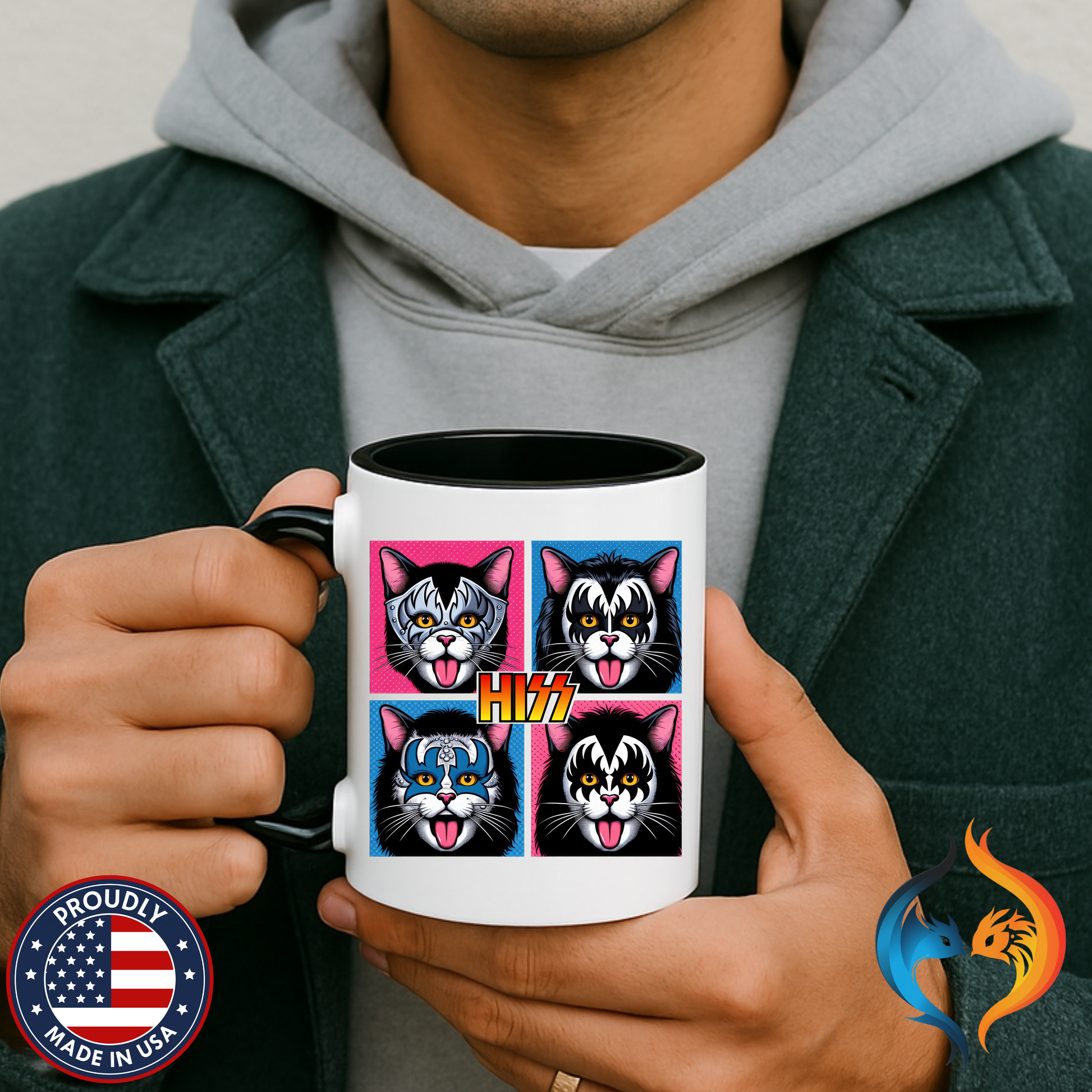 Hiss Mug Product Photo | Nutty Designs