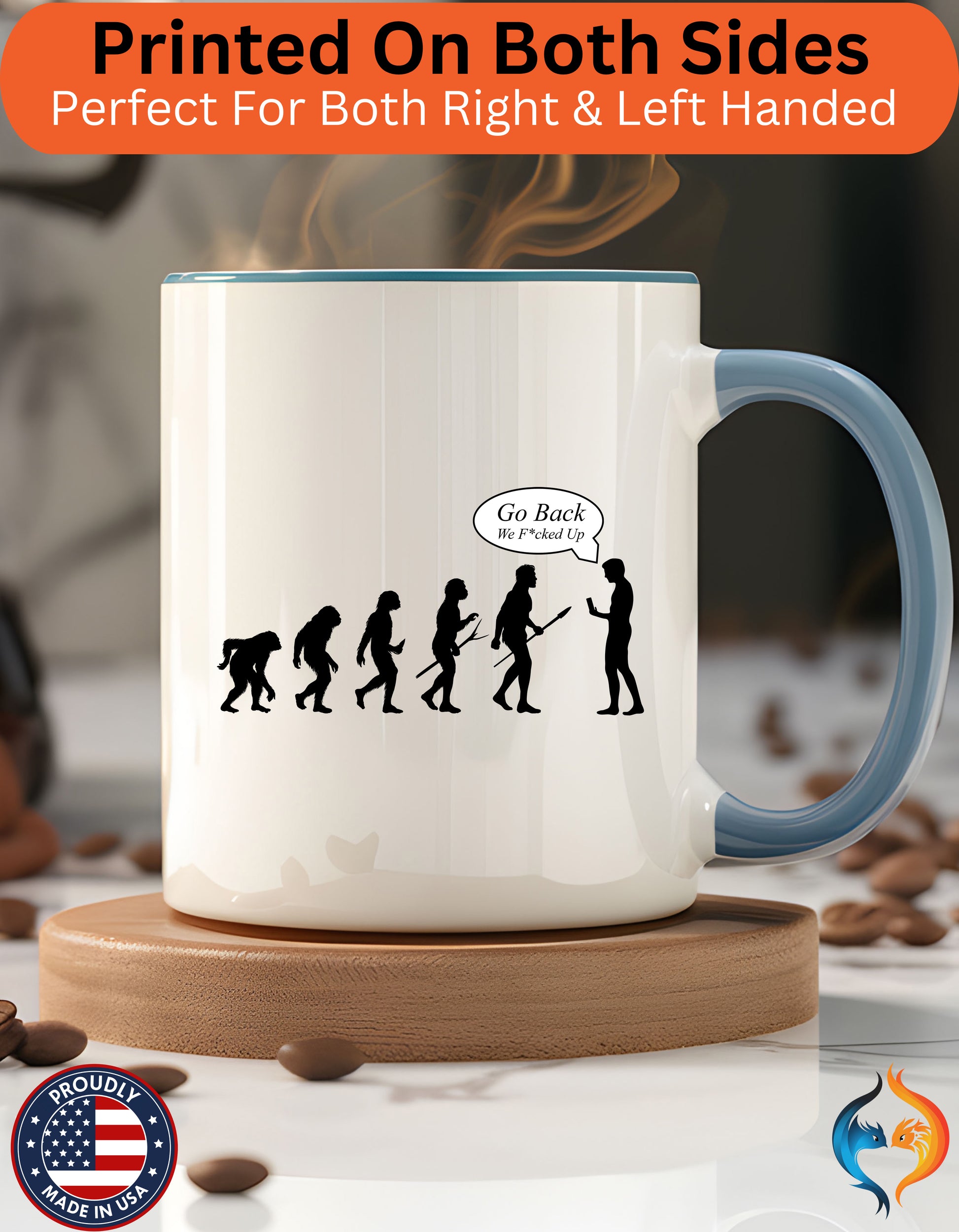 Go Back We Fucked Up , Sarcastic Cup Mug Lifestyle Mockup | Nutty Designs