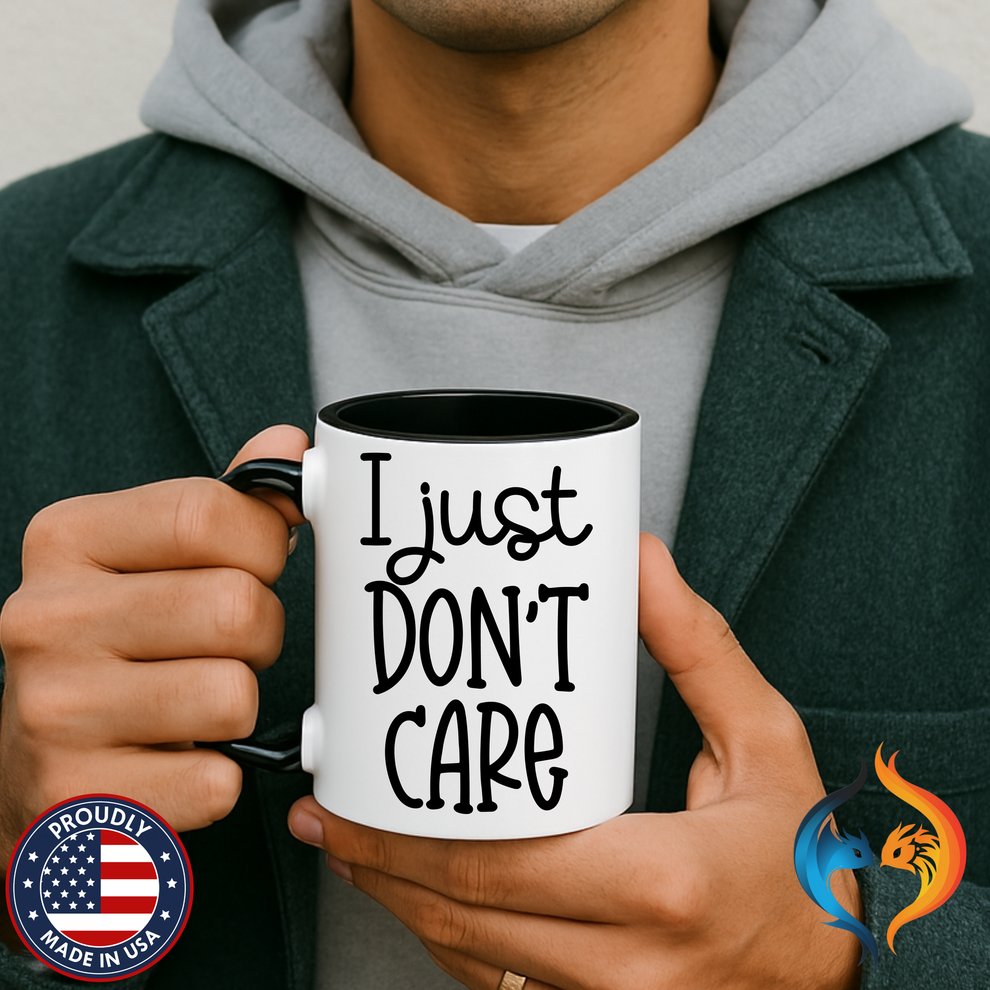 I Just Dont Care Mug Product Photo | Nutty Designs