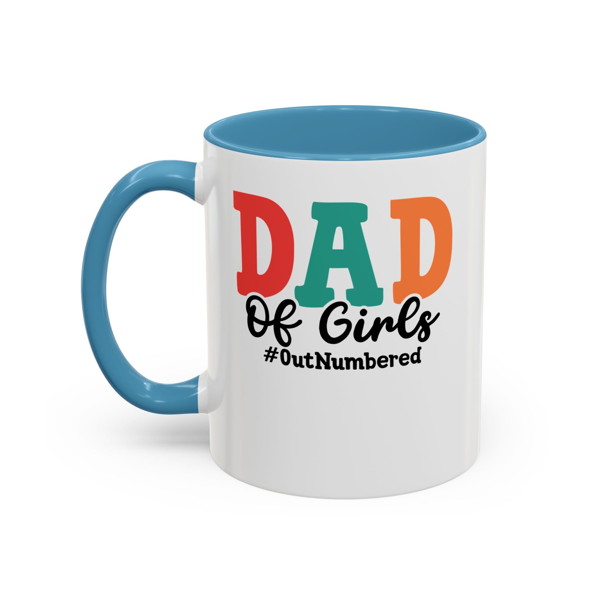 Dad of girls #outnumbered Mug - Funny Dad Gift
