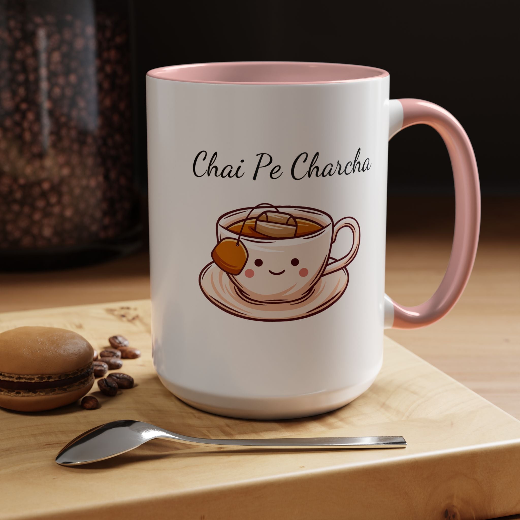 Funny Coffee Mug, Personalized Mug, Chai Pe Charcha Accent Cup 11/15oz, Indian Pakistani Punjabi, BJP Narendra Modi Lover Tea Chai Lover Cup