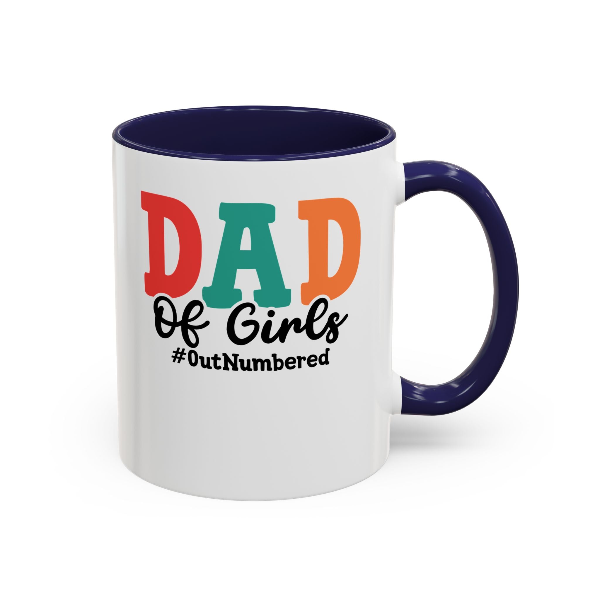 Dad of girls #outnumbered Mug - Funny Dad Gift