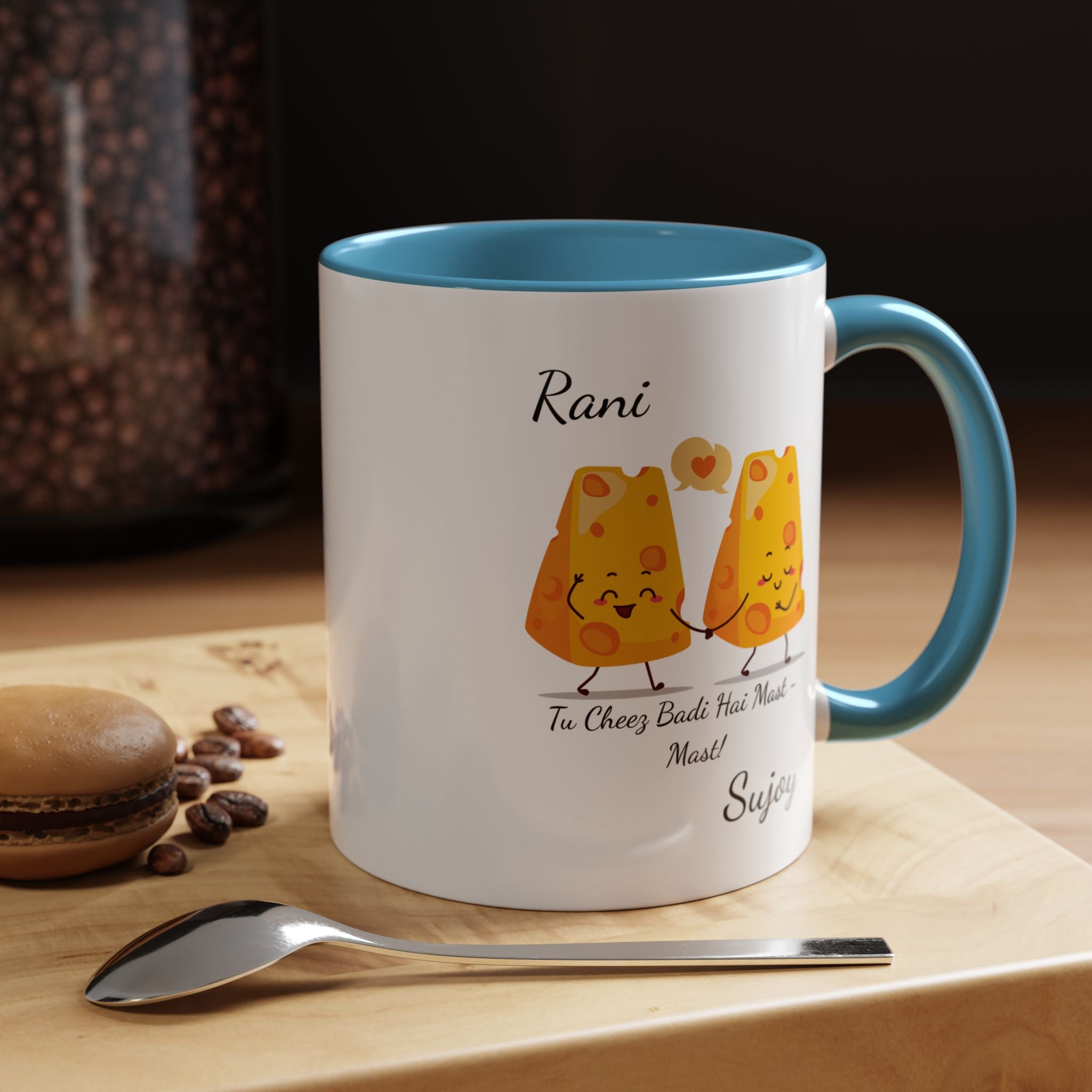Tu Cheez Badi Hai Mast Mug Lifestyle Mockup | Nutty Designs