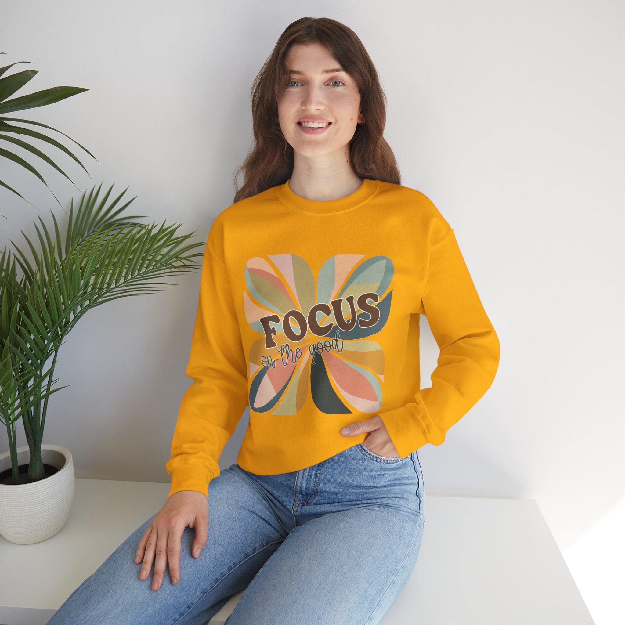Positive Vibes Sweatshirt, Inspirational Jumper, Motivational Pullover, Good Vibes Apparel, Focus on the Good Shirt