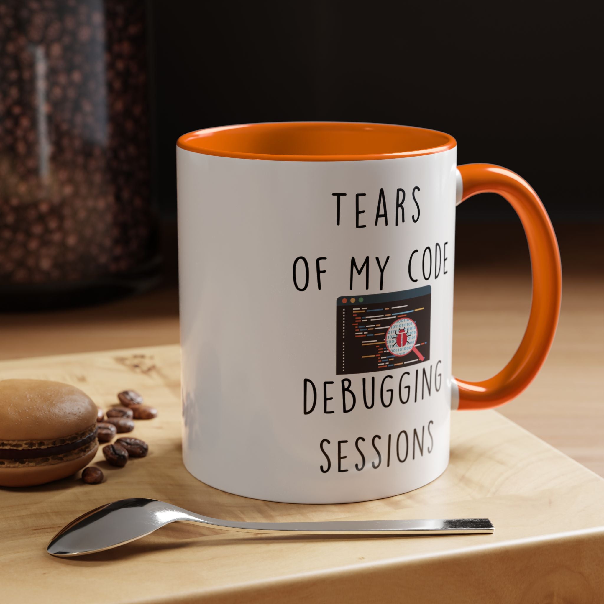 Funny Coffee Mug, Personalized Mug, Tears Of My Code Debugging Sessions, Accent Cup (11, 15oz), Sarcastic Mug,  Tea Cup, Gift Under 20