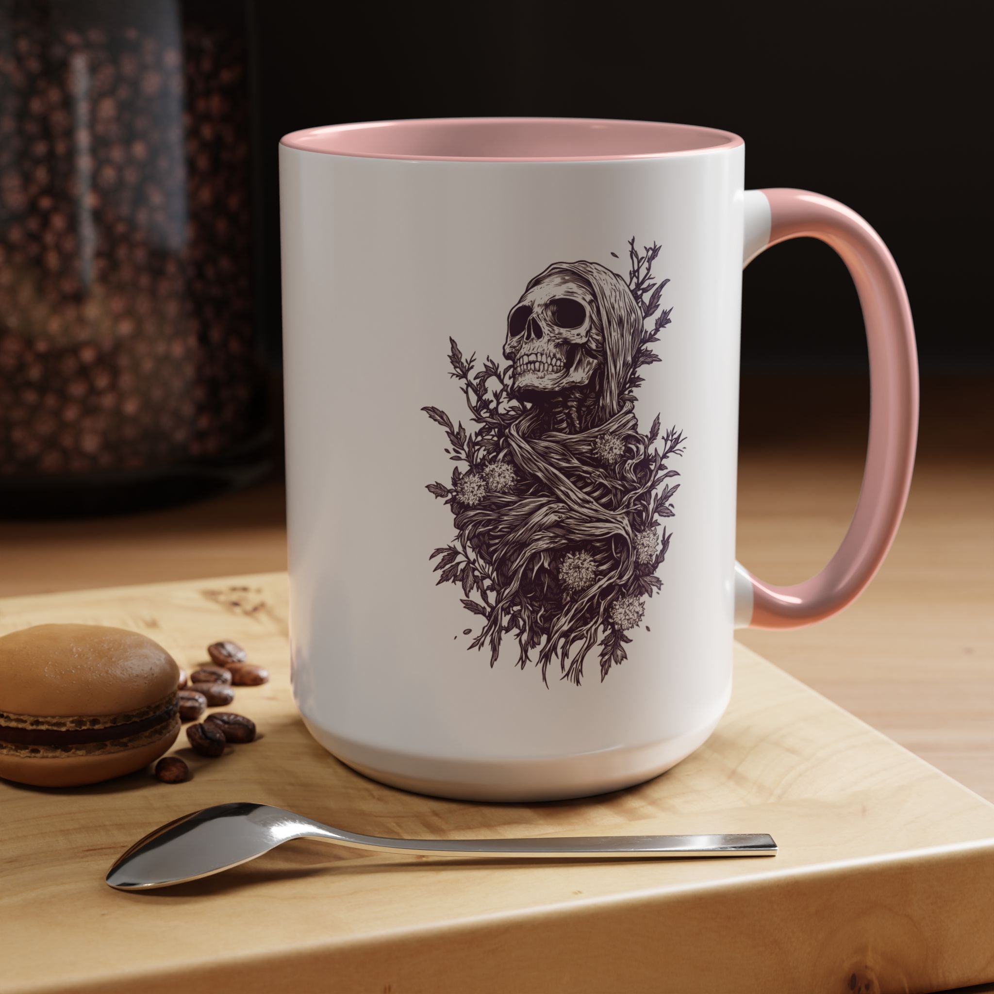 Funny Coffee Mug, Personalized Mug, Grow Where You Are, Skeleton Accent Coffee Cup (11, 15oz), Gift Under 20, White Elephant