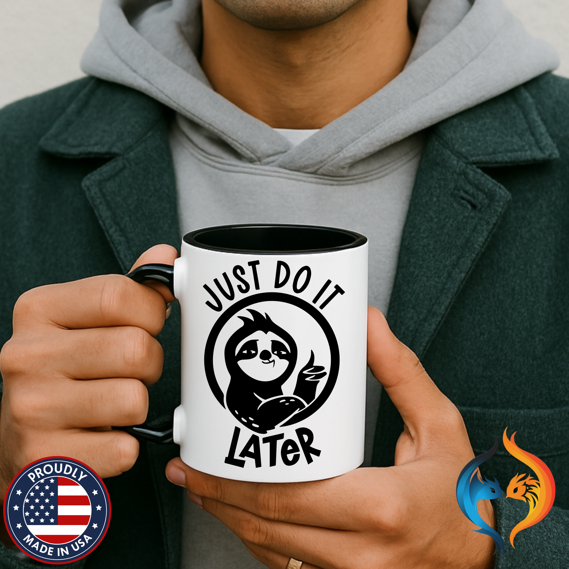 Just Do It Later Mug Lifestyle Mockup | Nutty Designs