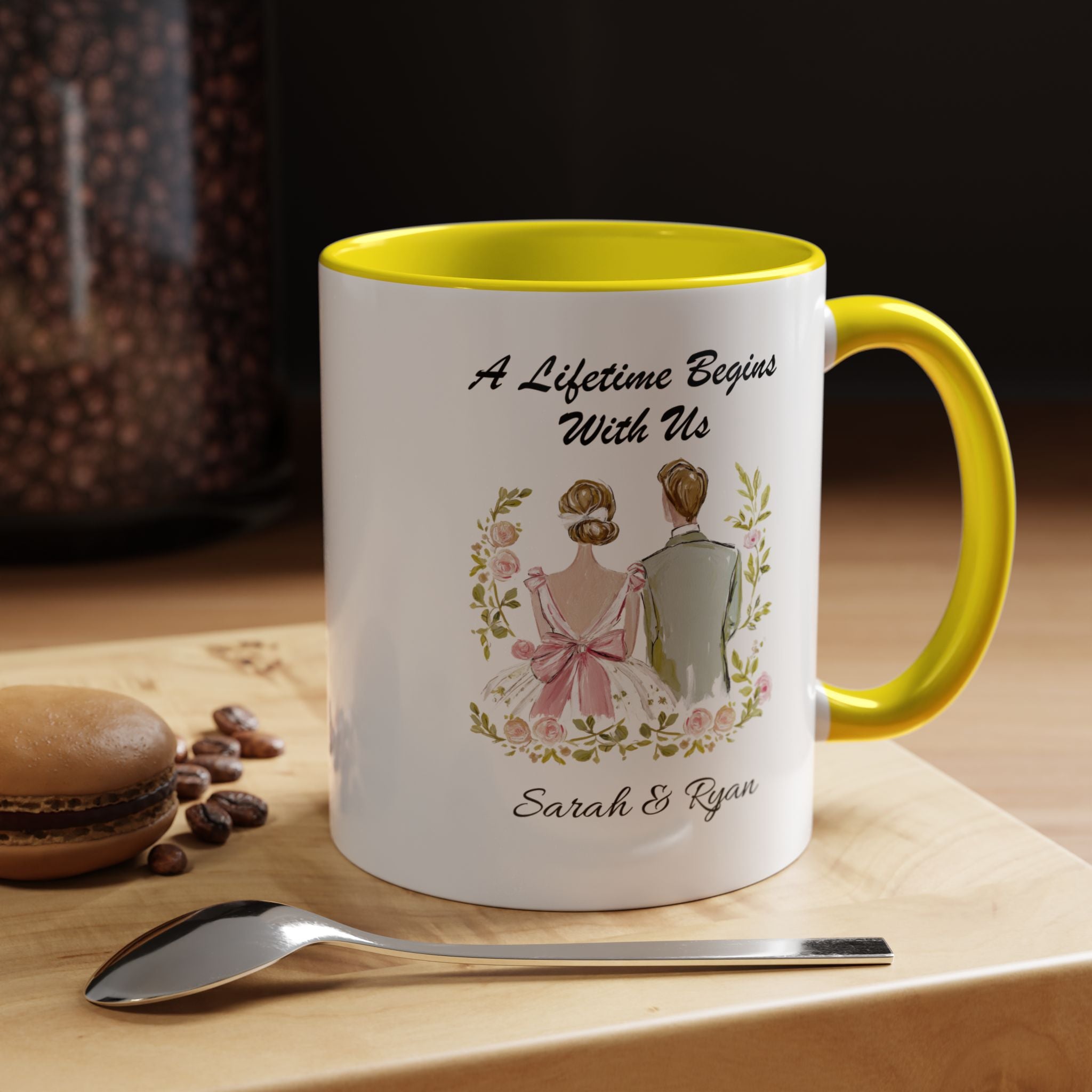 Personalized Indian Couple Mug - A Lifetime Begins With Us
