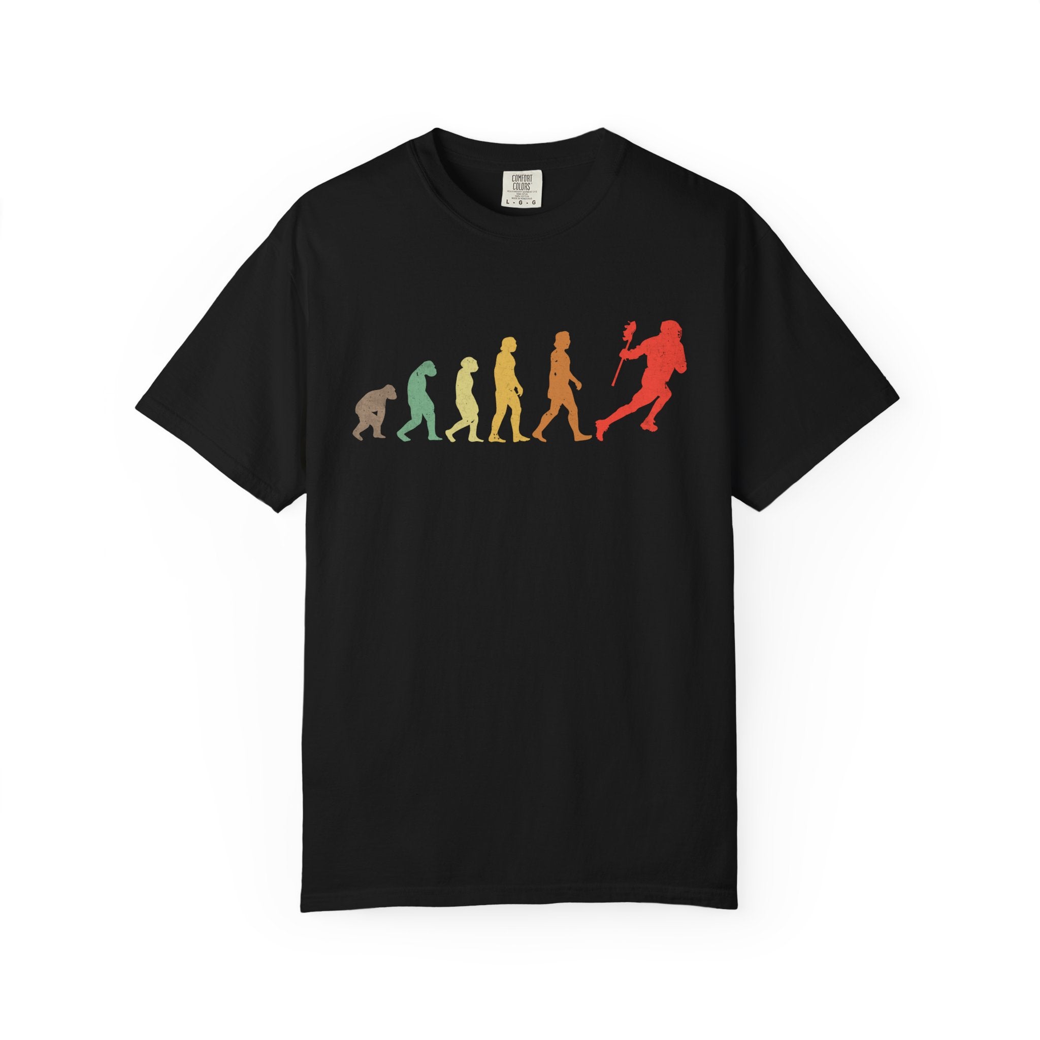 Lacrosse Evolution T-Shirt — "Evolation" Funny Human Evolution Gift