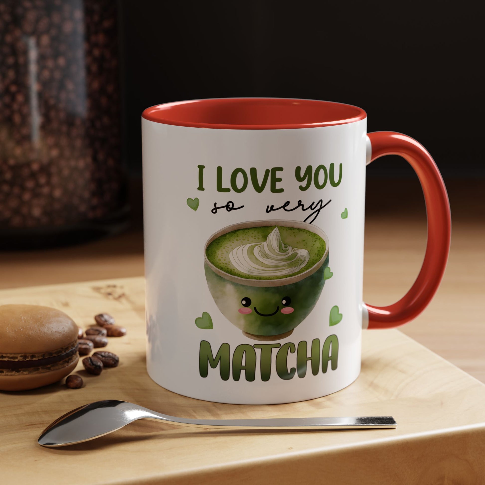 I Love You So Very Matcha Mug Lifestyle Mockup | Nutty Designs
