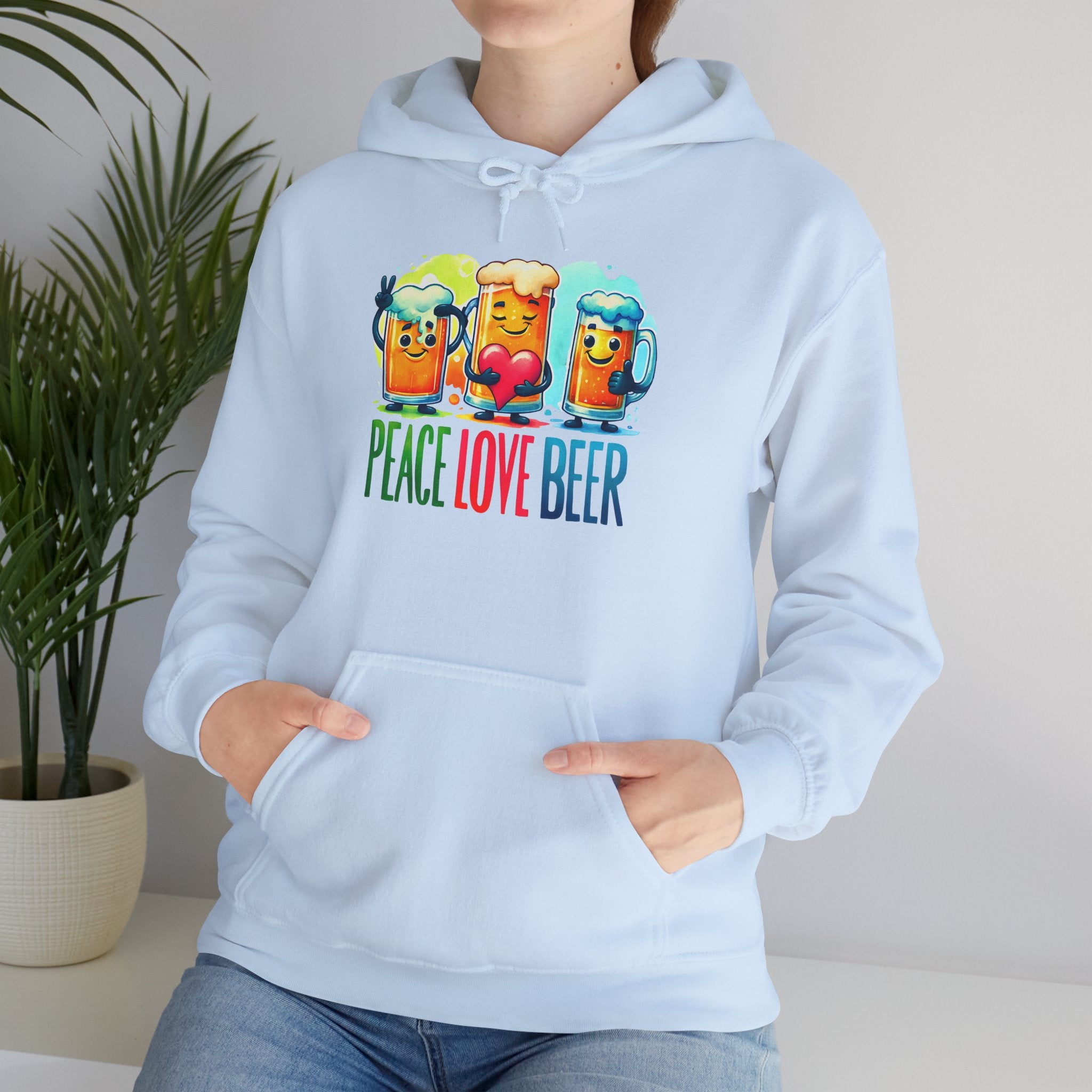 Peace Over Beer Hoodie — Funny Beer Lover Sweatshirt