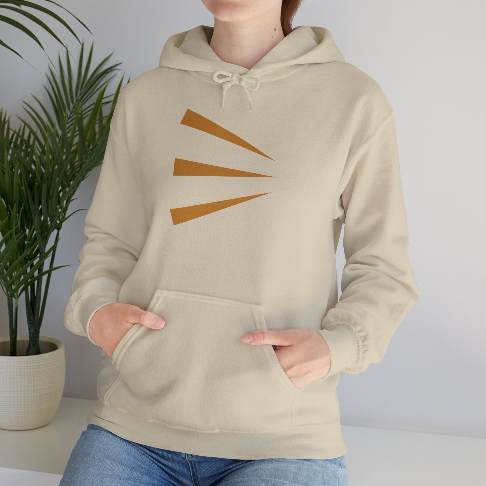 Minimal Gold Accent Hoodie