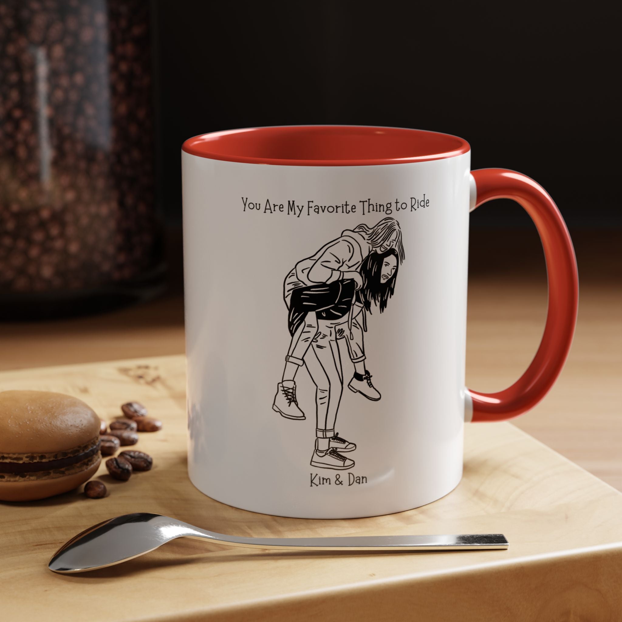 You Are My Favorite Thing To Ride Dirty Valentine Mug Lifestyle Mockup | Nutty Designs