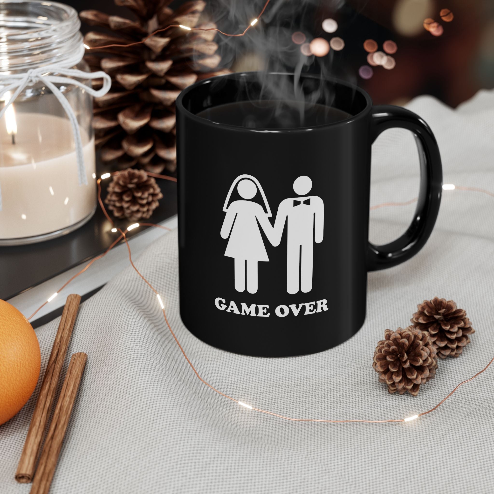 Game Over | Funny Coffee Mug, Sarcastic Tea Cup, Unique Gift Idea