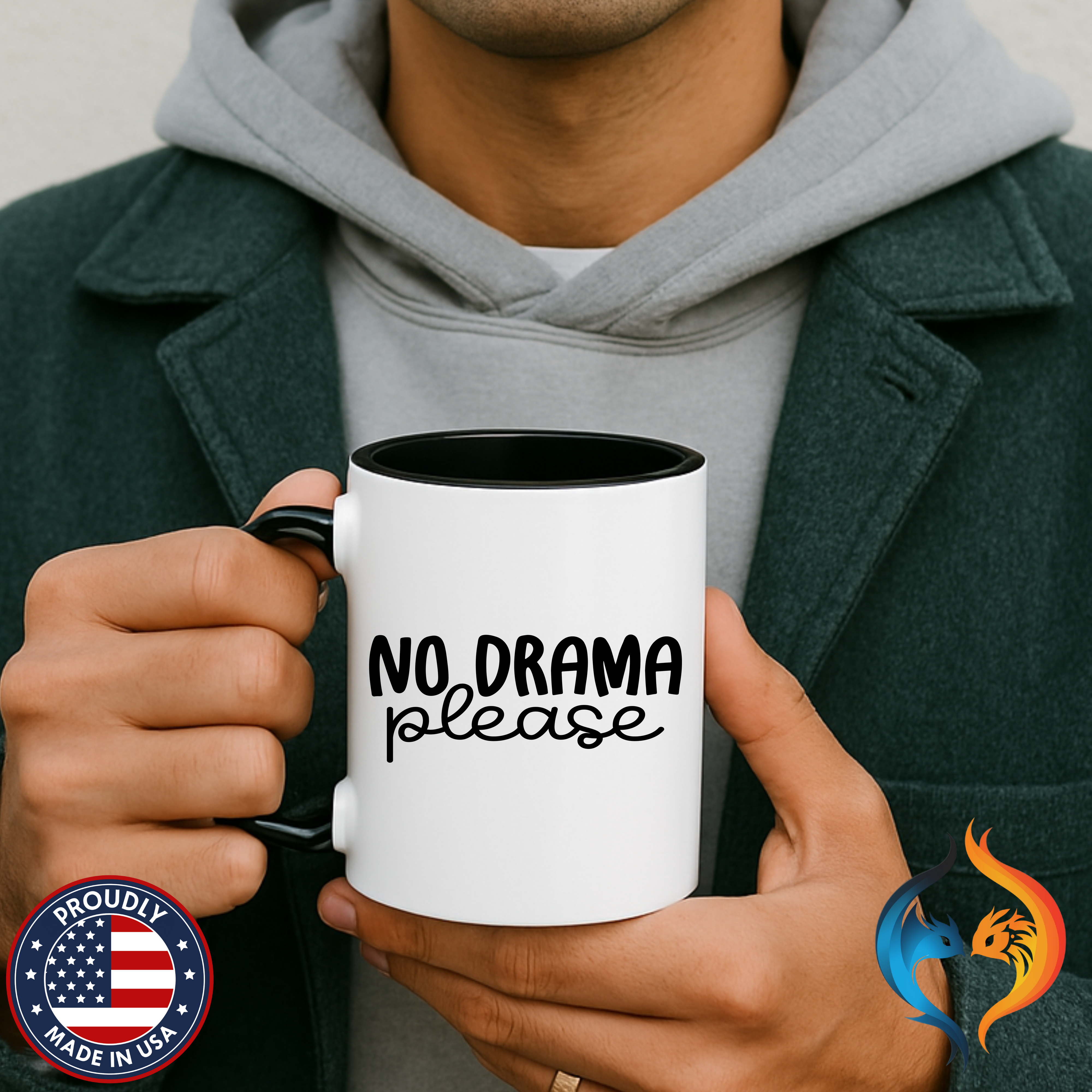 No Drama Please Mug Product Photo | Nutty Designs