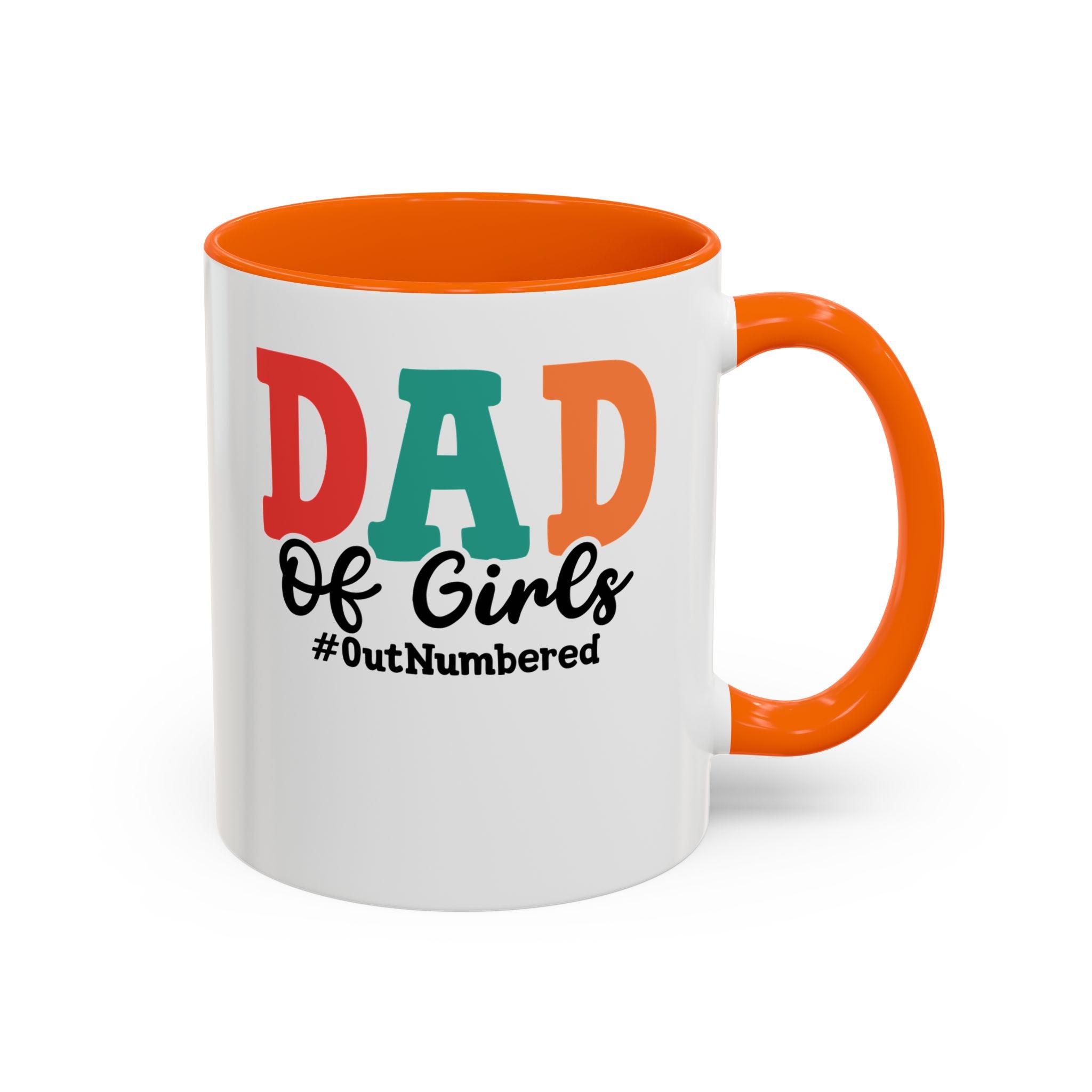 Dad of girls #outnumbered Mug - Funny Dad Gift