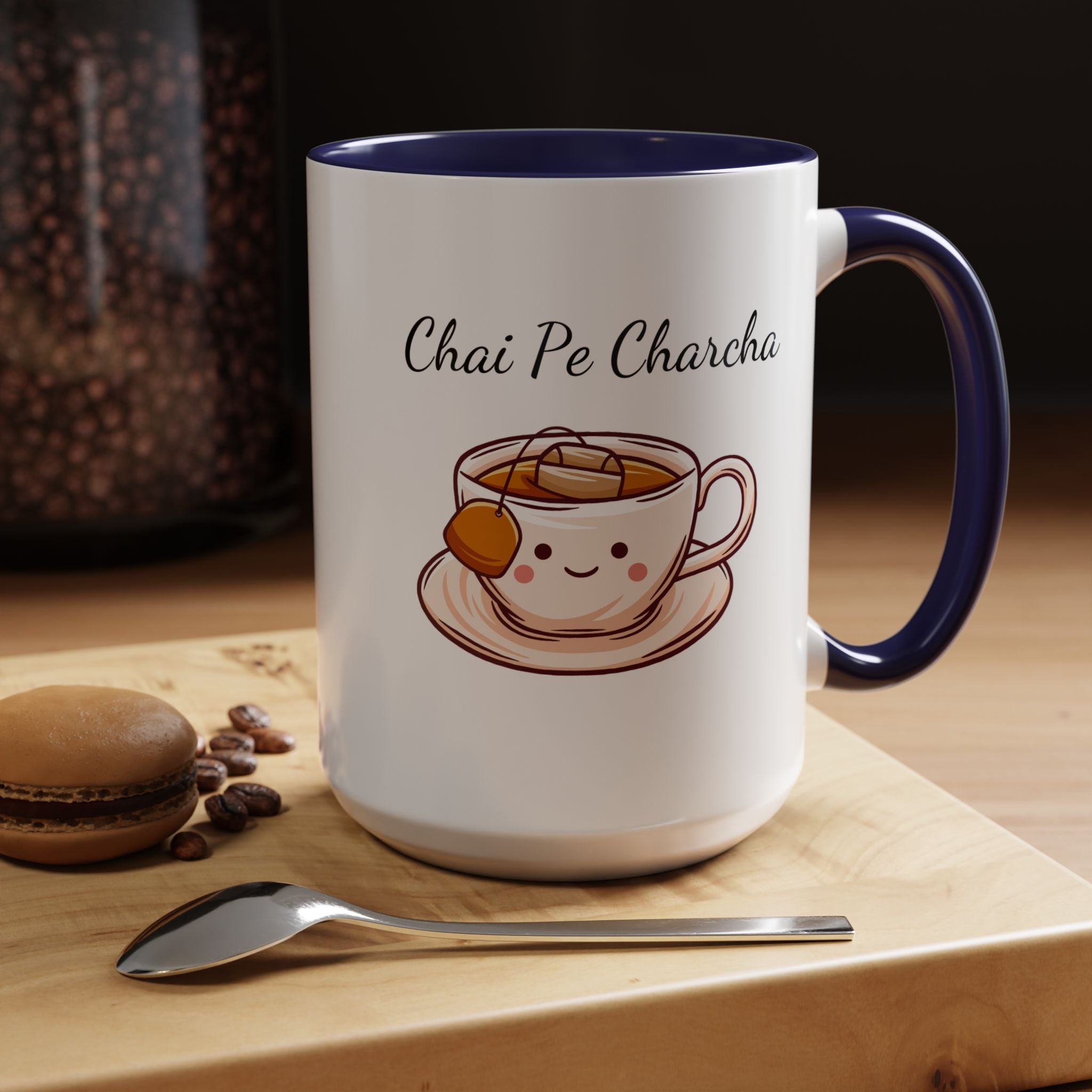 Funny Coffee Mug, Personalized Mug, Chai Pe Charcha Accent Cup 11/15oz, Indian Pakistani Punjabi, BJP Narendra Modi Lover Tea Chai Lover Cup