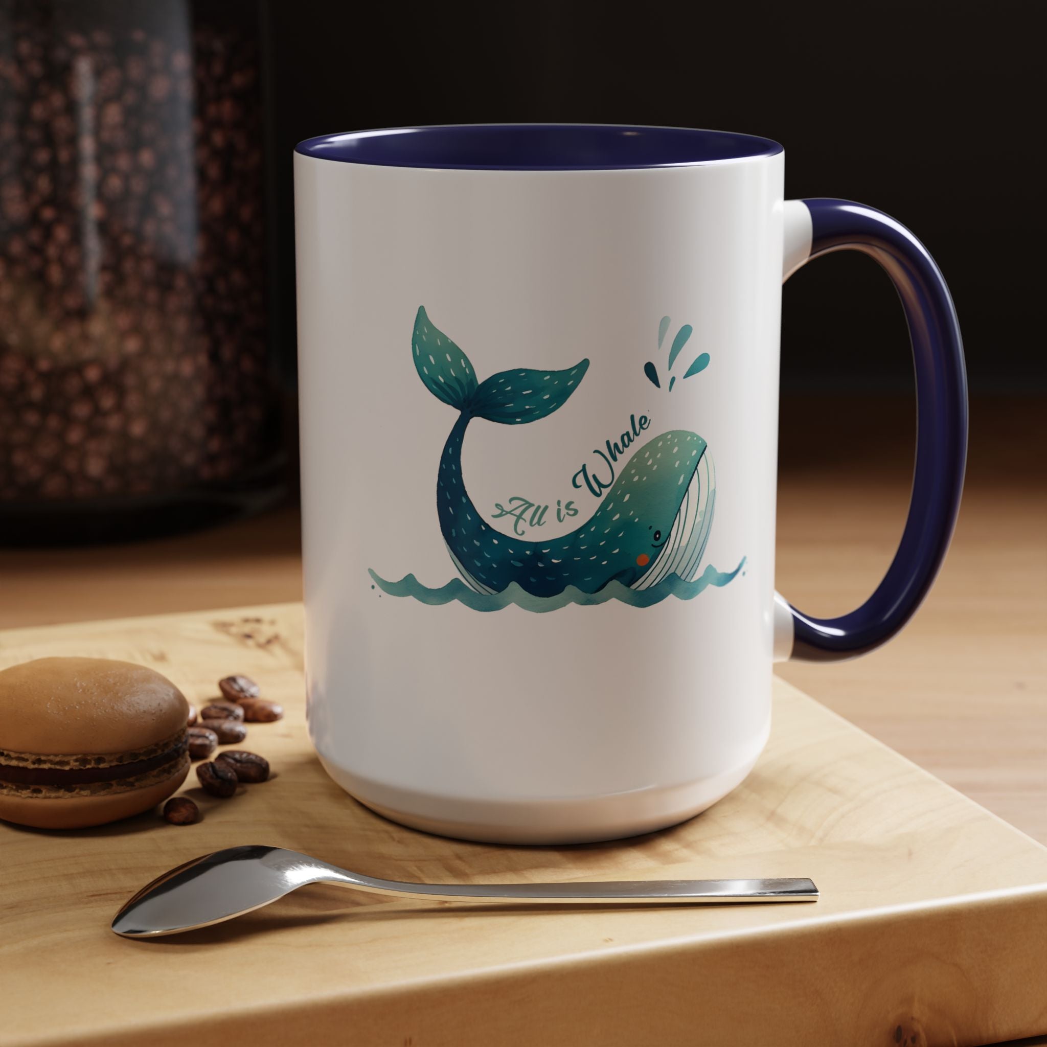 Funny Whale Accent Mug