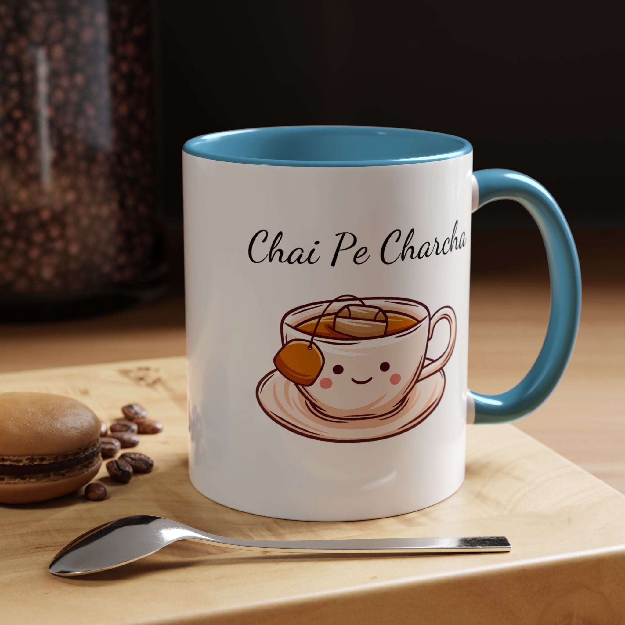Funny Coffee Mug, Personalized Mug, Chai Pe Charcha Accent Cup 11/15oz, Indian Pakistani Punjabi, BJP Narendra Modi Lover Tea Chai Lover Cup