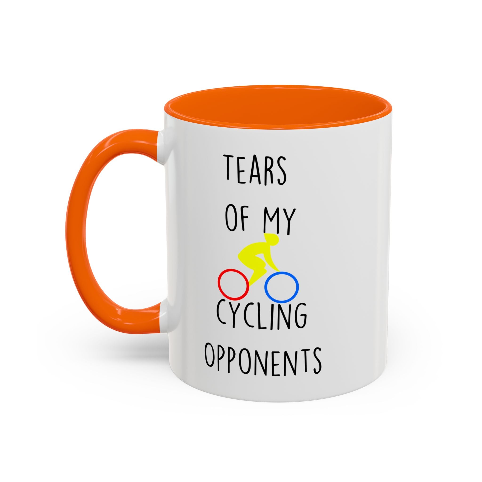 Funny Coffee Mug, Personalized Mug, Tears Of My Cycling Opponents, Accent Cup (11, 15oz), Sarcastic Mug,  Tea Coffee Cup, Gift Under 20