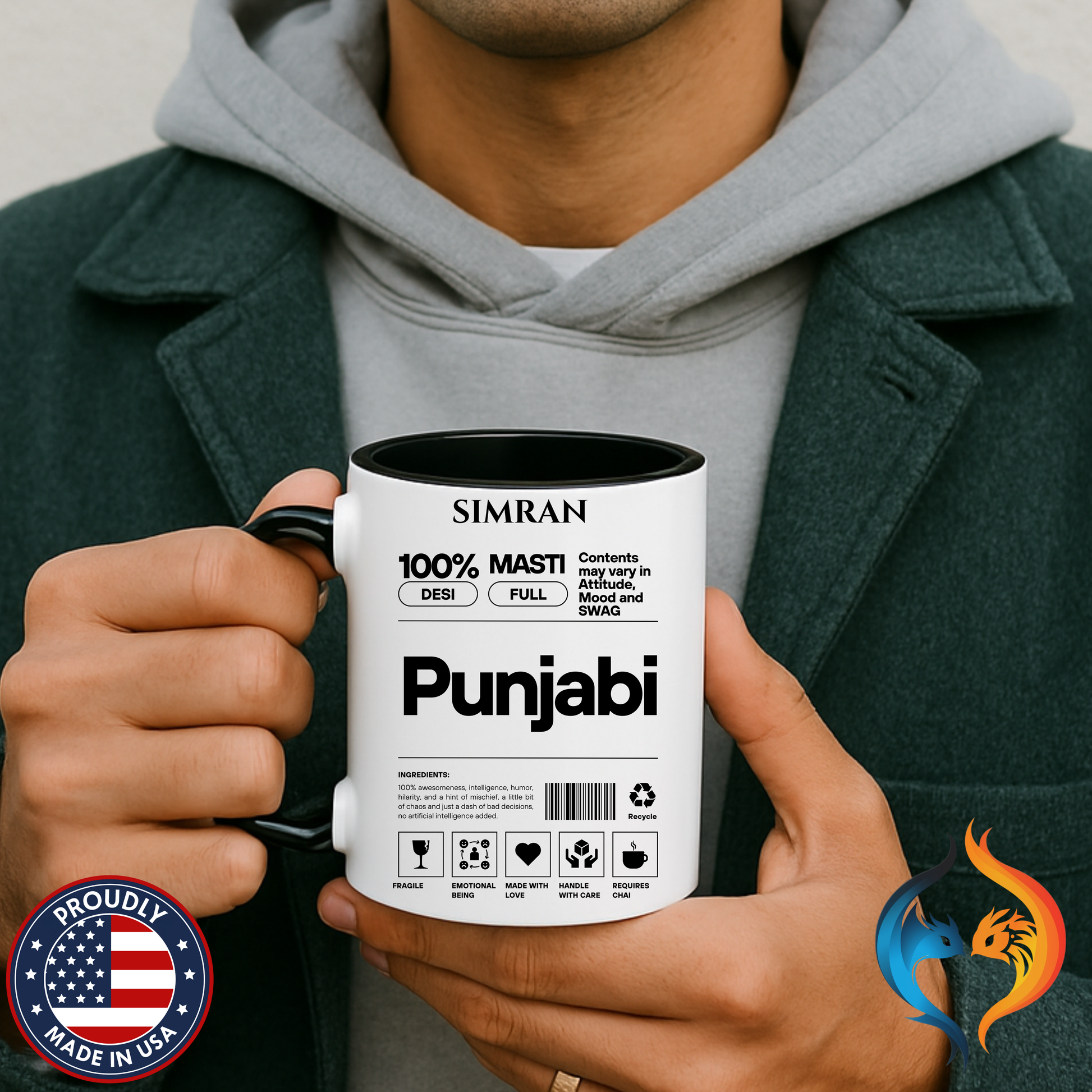 Forever My Jaan Punjabi Sikh Couples Romantic Mug Lifestyle Mockup | Nutty Designs