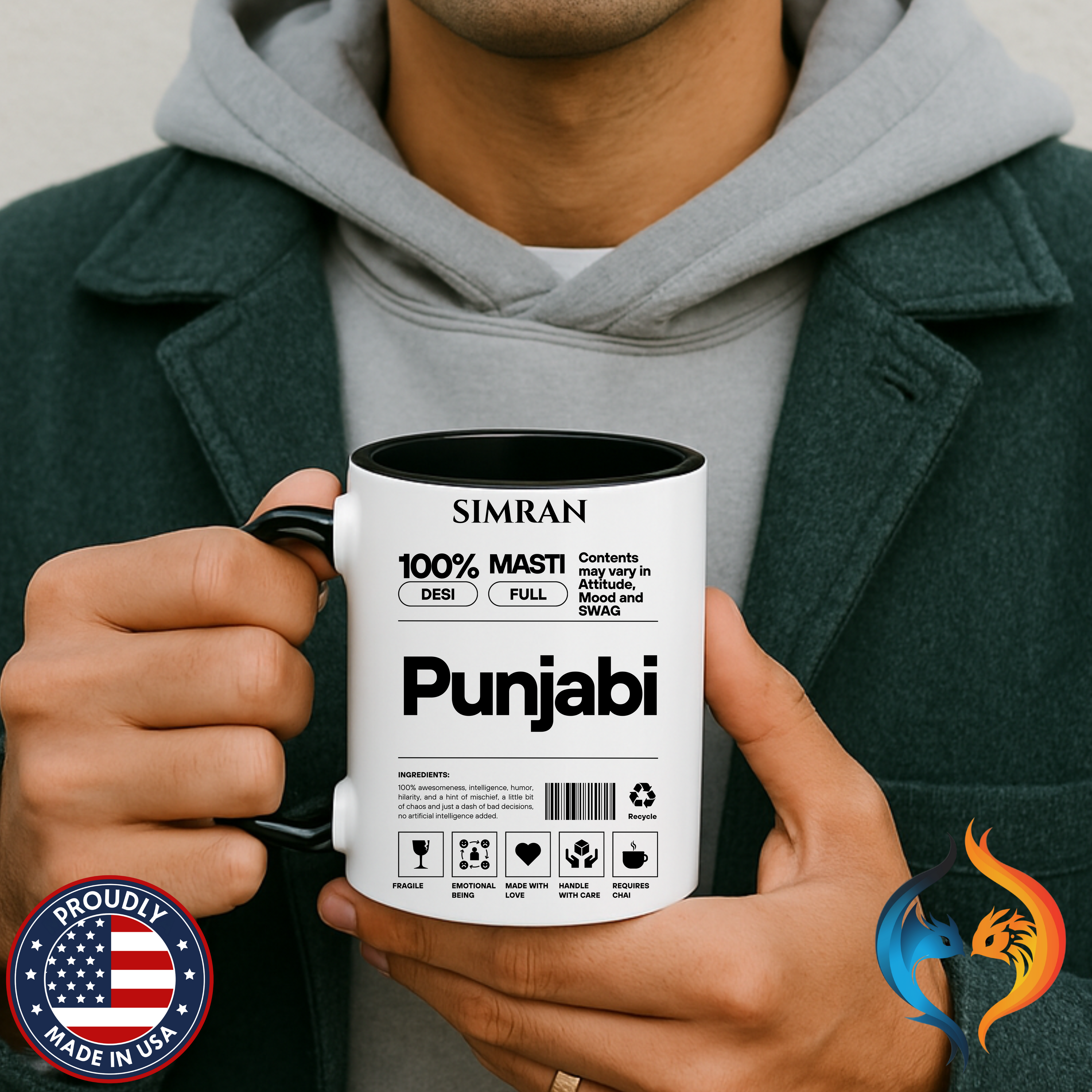 Forever My Jaan Punjabi Sikh Couples Romantic Mug Lifestyle Mockup | Nutty Designs