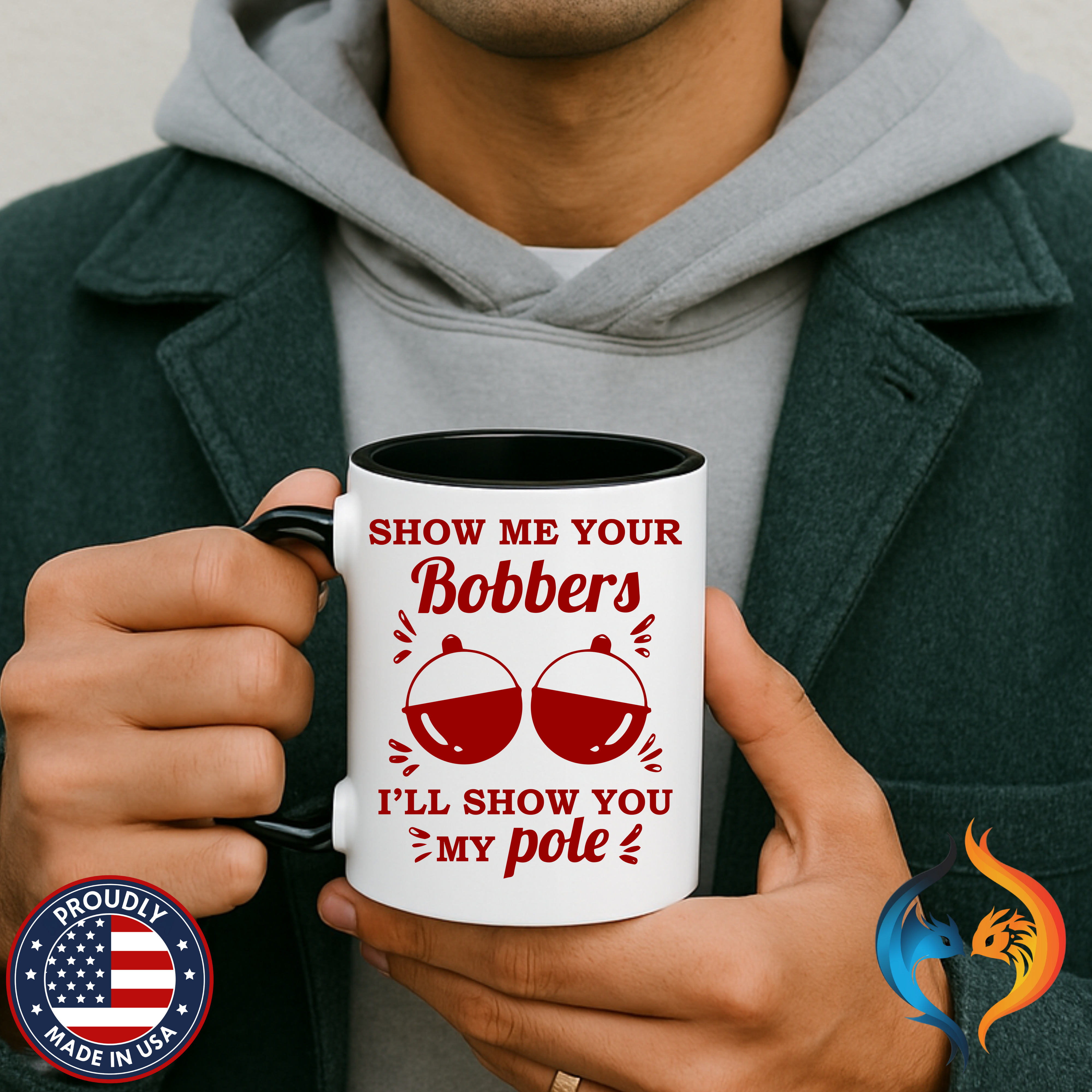 Show Me Your Bobbers Mug Product Photo | Nutty Designs