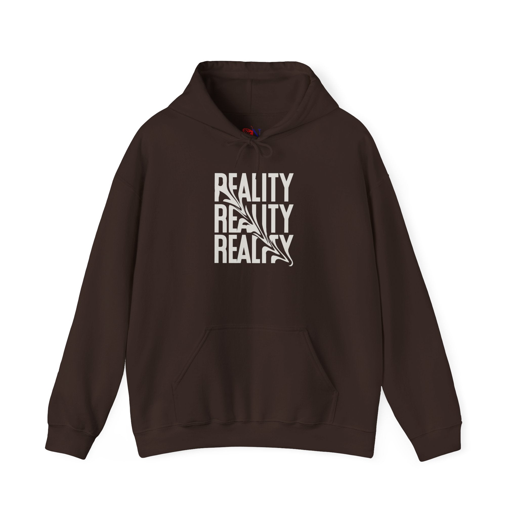Reality Repeat Hoodie – Graphic Text Streetwear Pullover