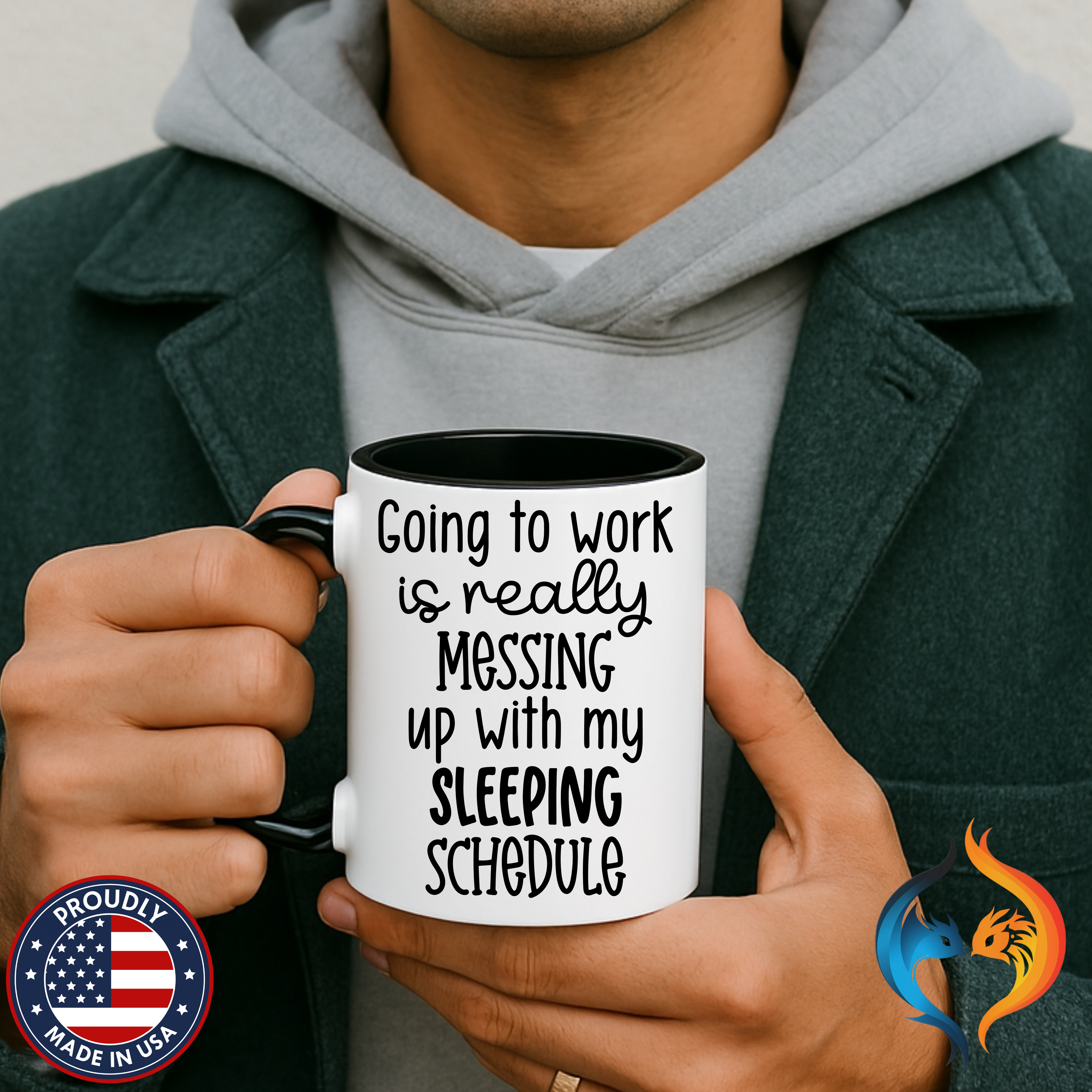 Sleeping Schedule Mug Lifestyle Mockup | Nutty Designs