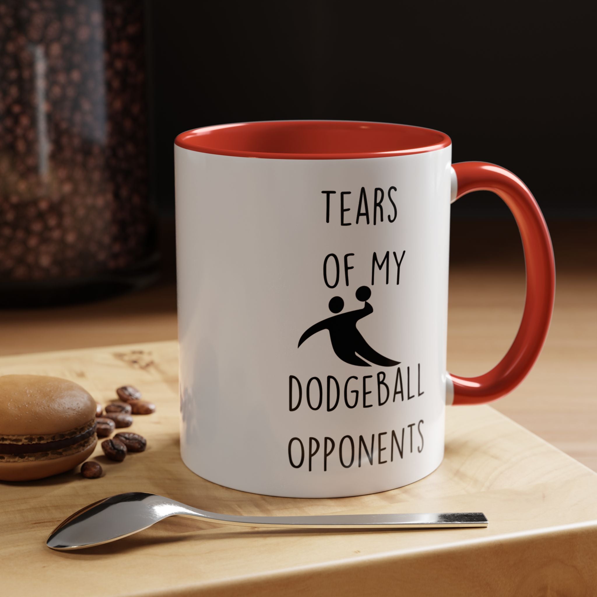 Funny Coffee Mug, Personalized Mug, Tears Of My Dodgeball Opponents, Accent Cup (11, 15oz), Sarcastic Mug,  Tea Coffee Cup, Gift Under 20