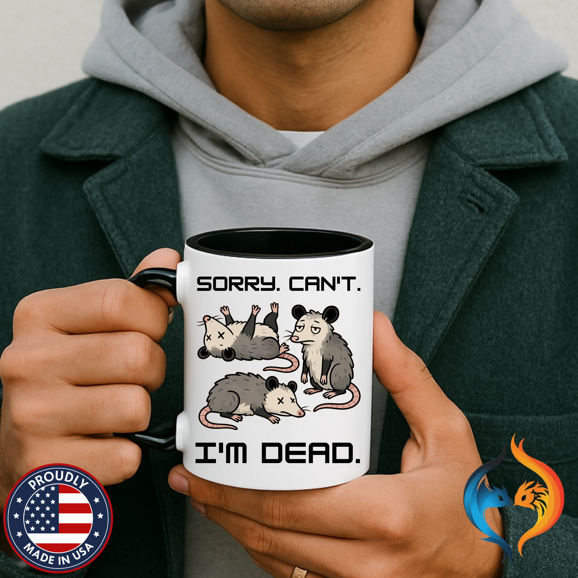 Sorry Can t I m Dead Mug Lifestyle Mockup | Nutty Designs