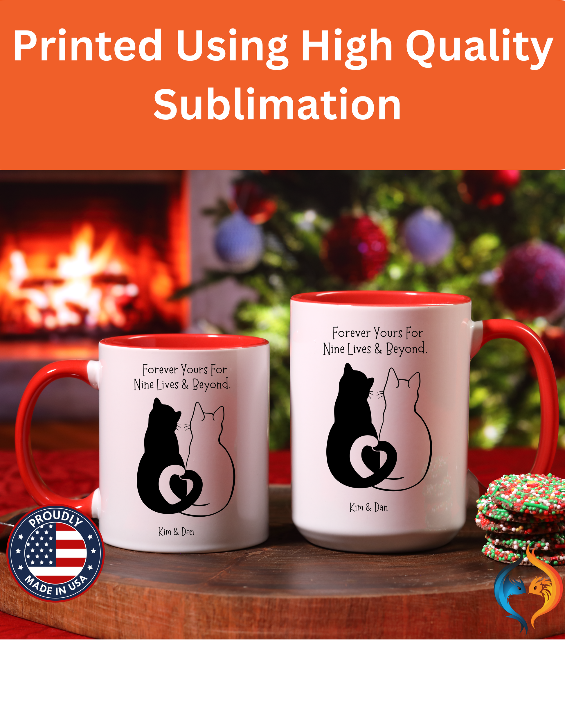 Forever Yours For Nine Lives And Beyond Romantic Mug Lifestyle Mockup | Nutty Designs