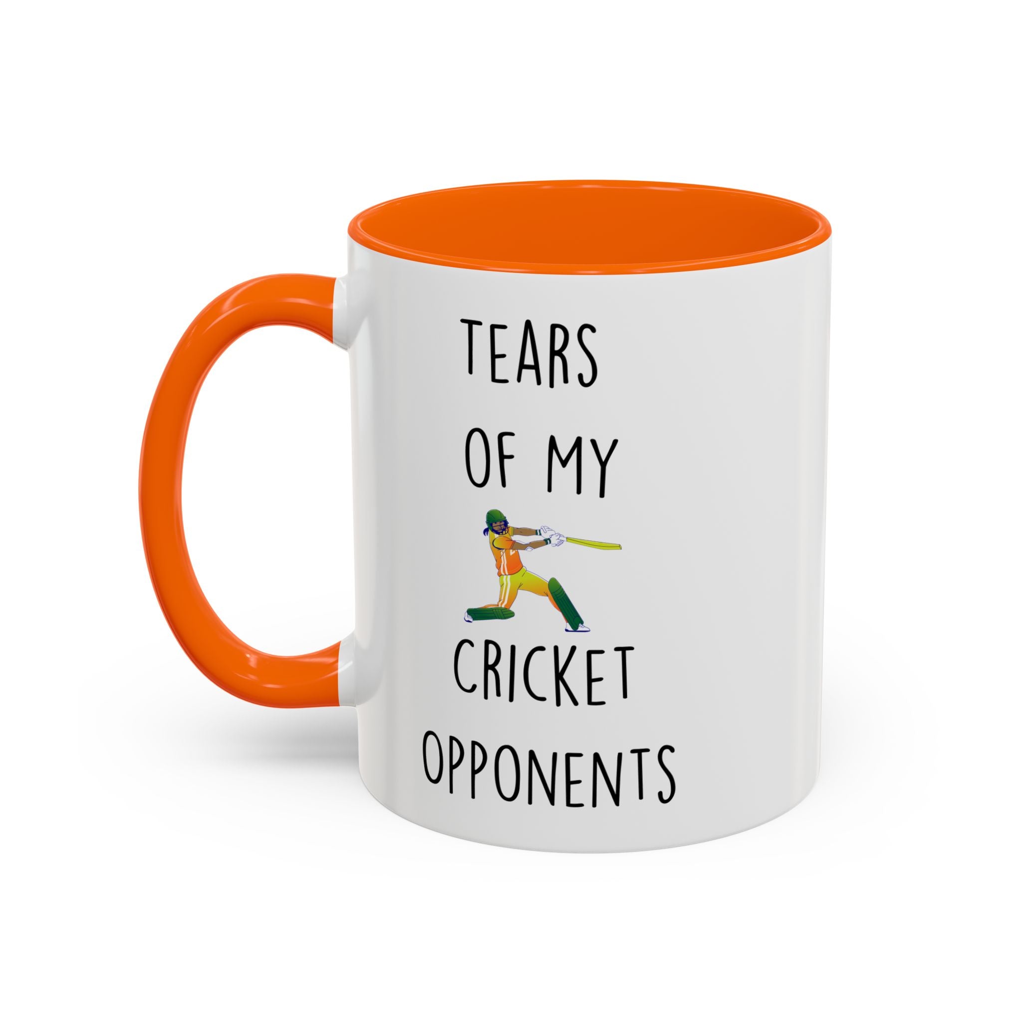 Funny Coffee Mug, Personalized Mug, Tears Of My Cricket Opponents, Accent Cup (11, 15oz), Sarcastic Mug,  Tea Coffee Cup, Gift Under 20