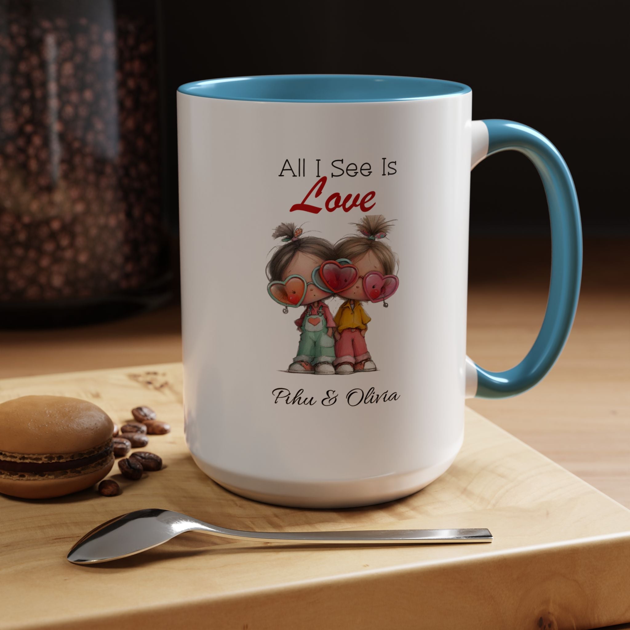 Personalized Couple Mug - All I See Is Love