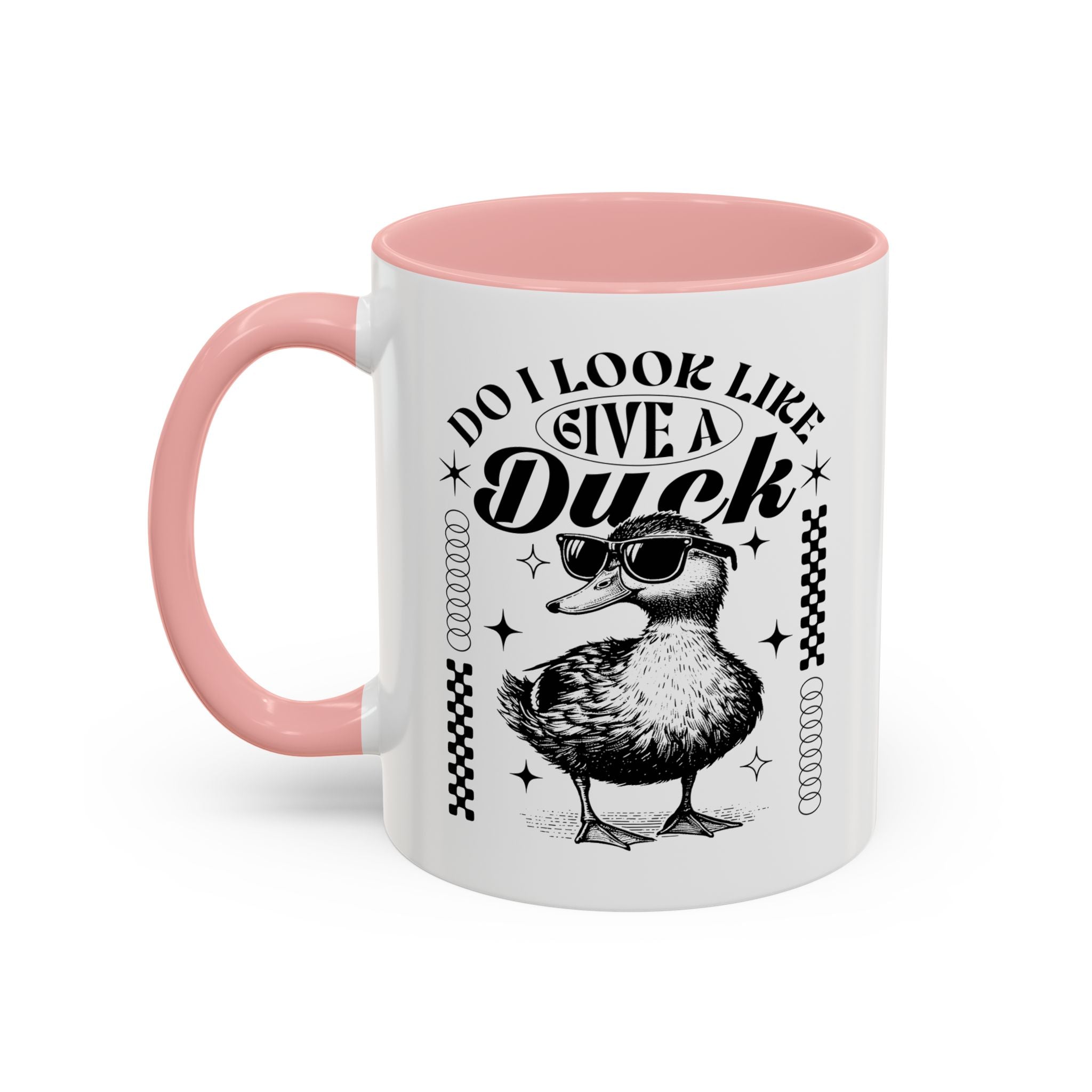 Funny Coffee Mug, Personalized Mug, Cute Do I Look Like I Give A Duck, Accent Cup (11, 15oz), Gift Under 20, White Elephant Animal Lover Cup