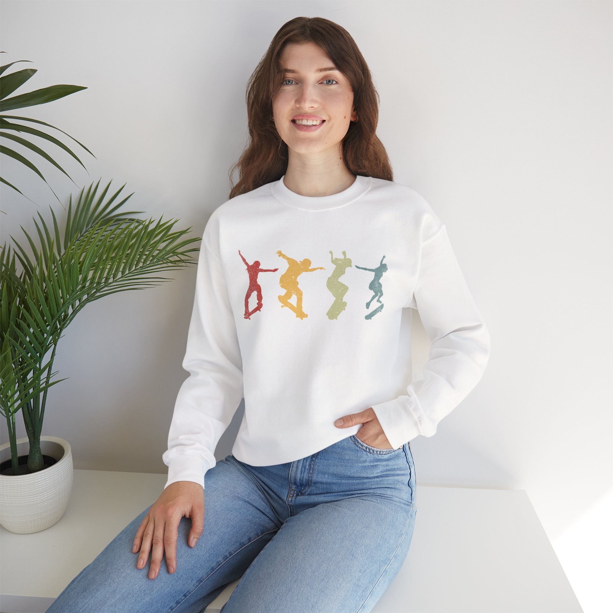 Retro-Skateboard sweatshirt