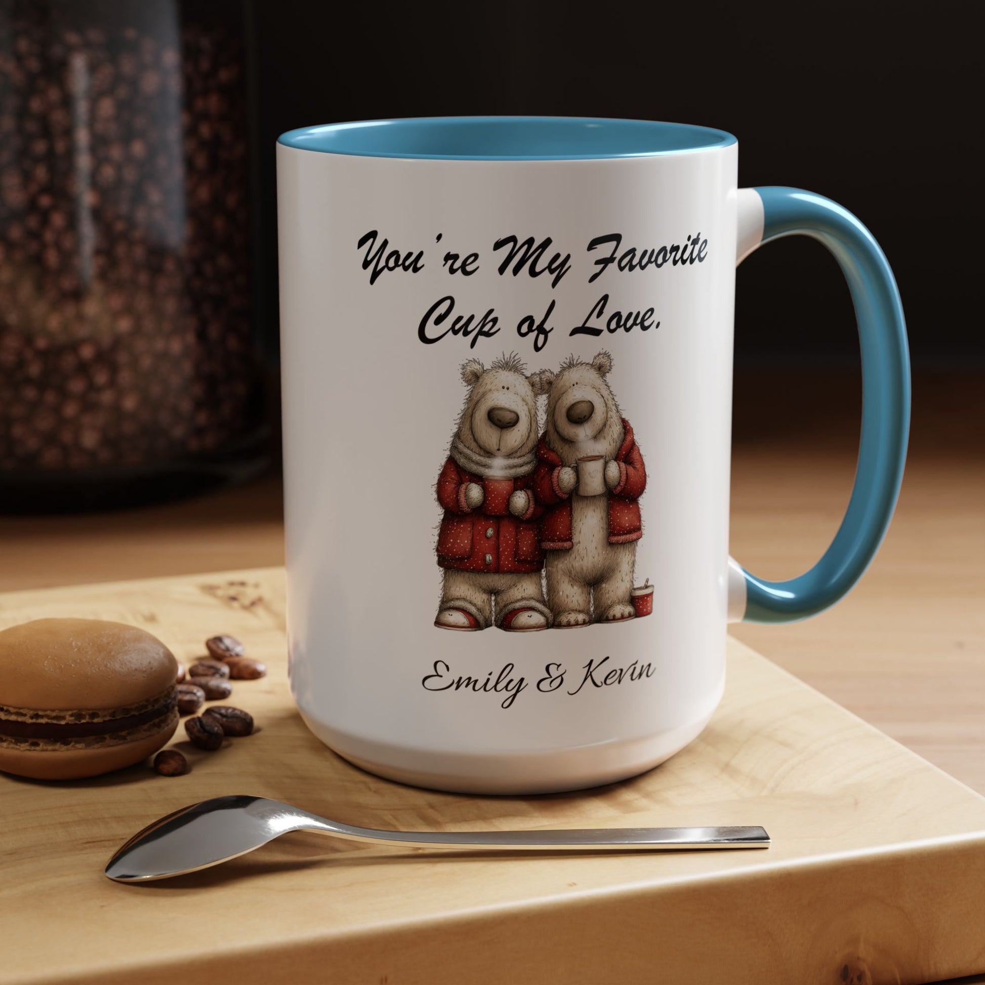 You Are My Favorite Cup of Love Bear Couple Valentine Mug Lifestyle Mockup | Nutty Designs