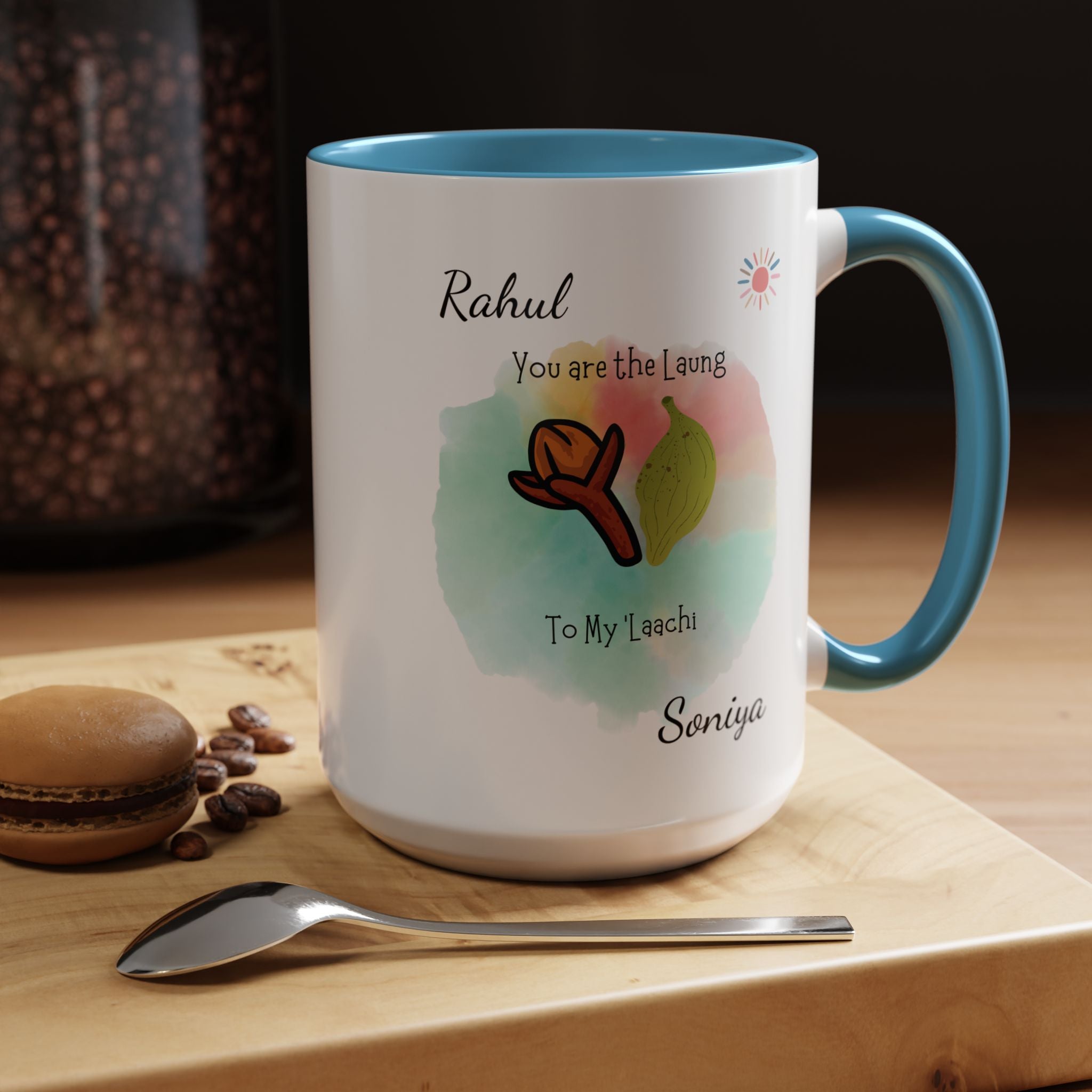 You Are The Laung To My Laachi Personalized Romantic Mug Accent Cup 11/15oz, Anniversary Wedding Valentines Custom Gift Him her Spouse BF GF