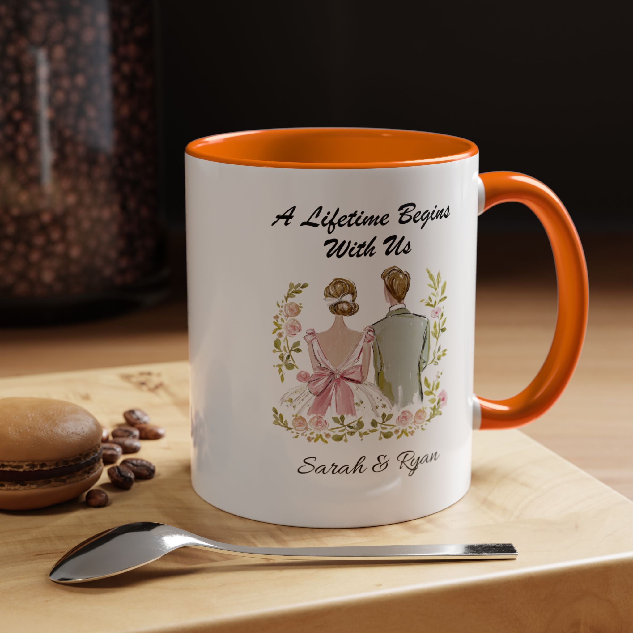 Personalized Indian Couple Mug - A Lifetime Begins With Us