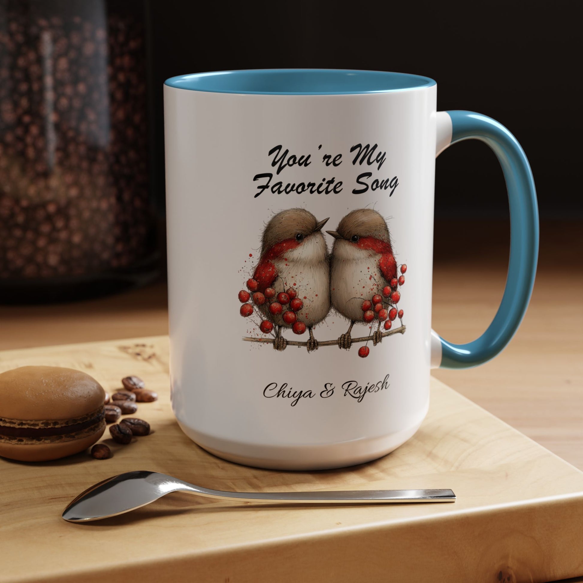 You Are My Favorite Song Robin Couple , Valentine's Day Love Mug Lifestyle Mockup | Nutty Designs