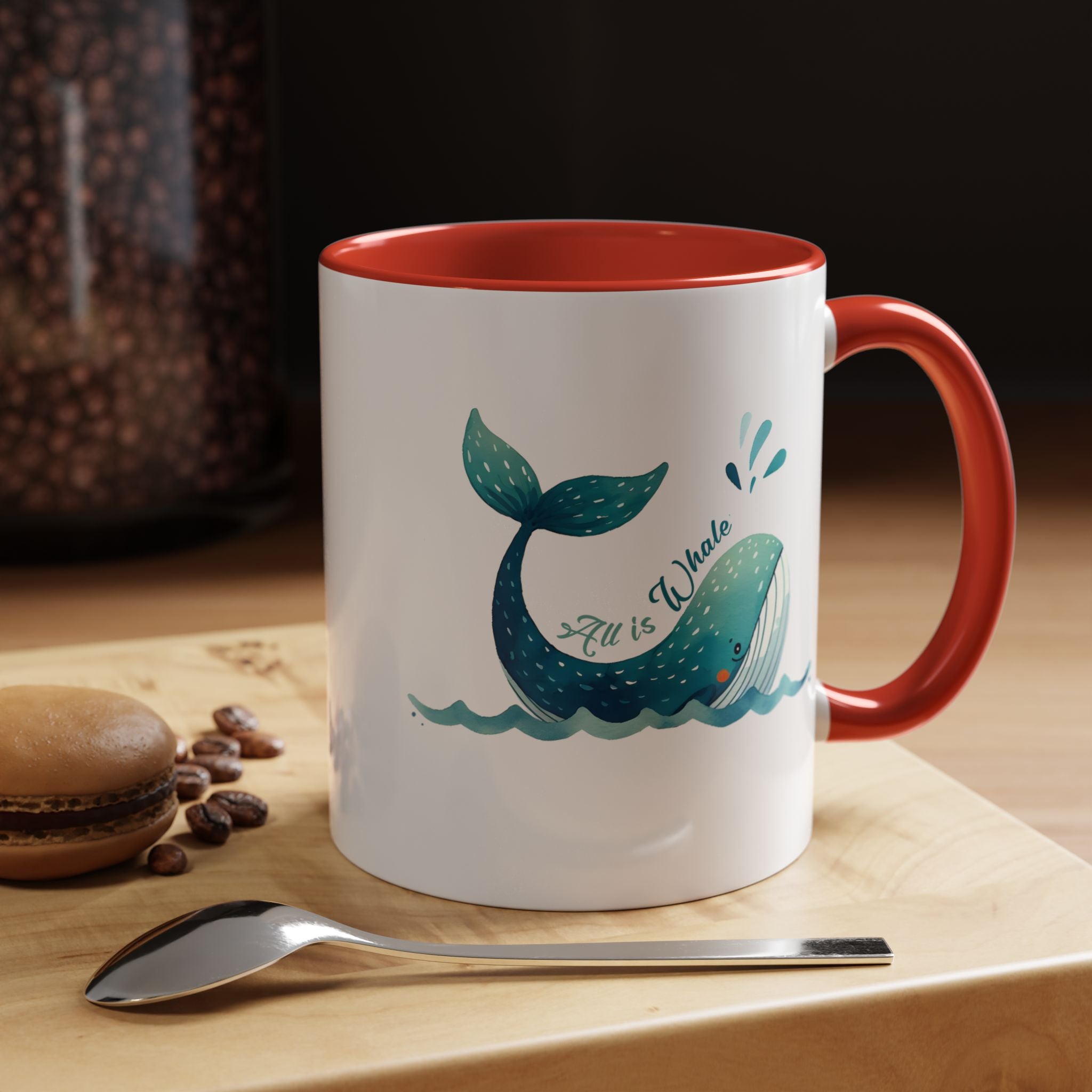 Funny Whale Accent Mug