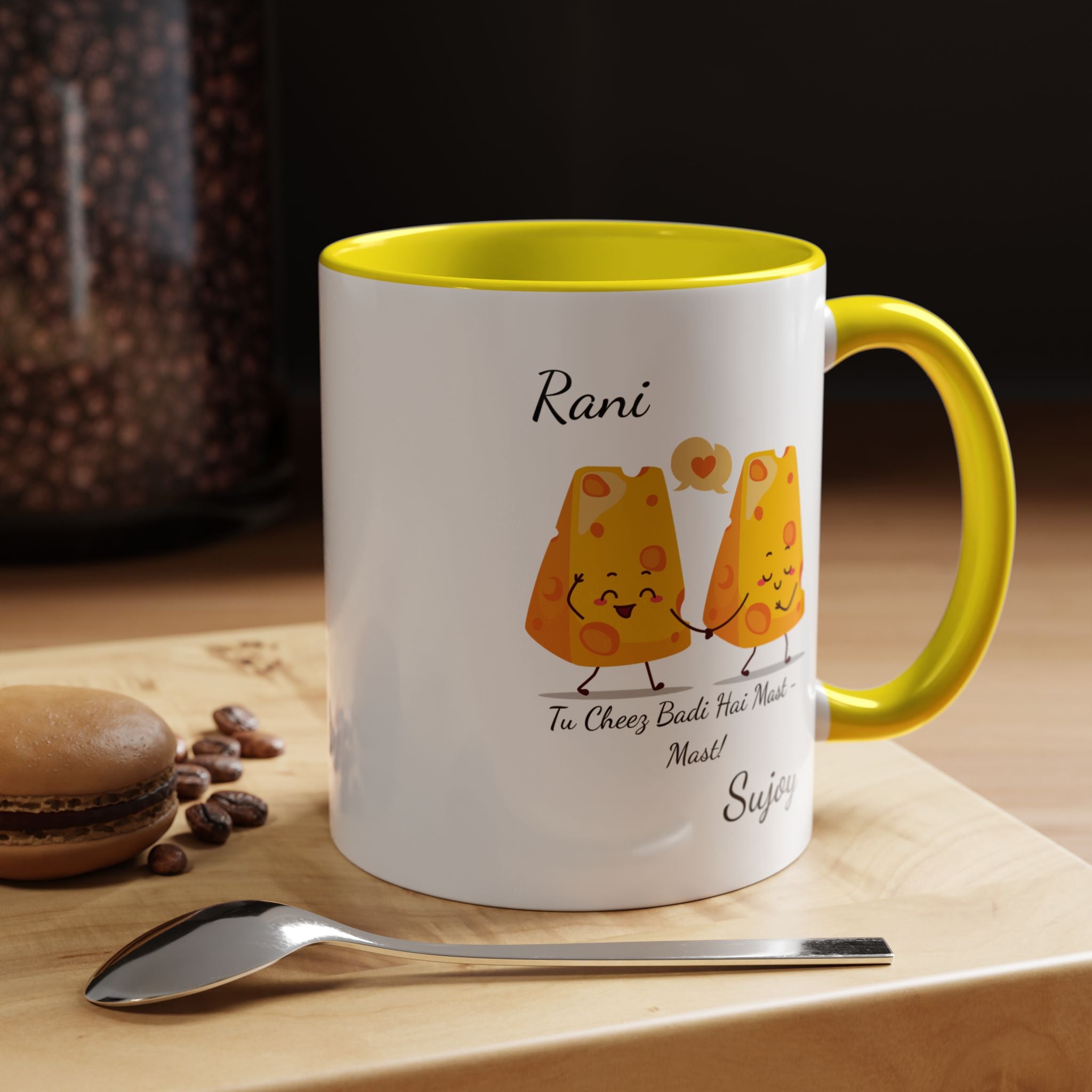 Tu Cheez Badi Hai Mast Mug Lifestyle Mockup | Nutty Designs