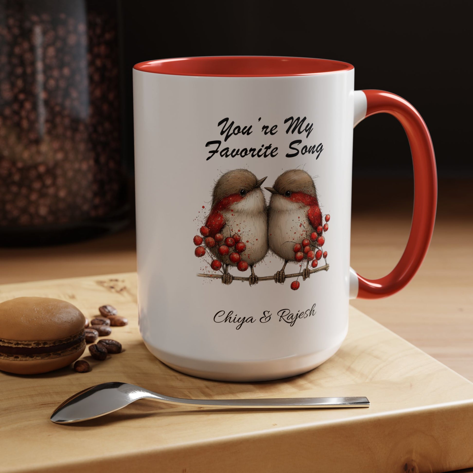 You Are My Favorite Song Robin Couple , Valentine's Day Love Mug Lifestyle Mockup | Nutty Designs