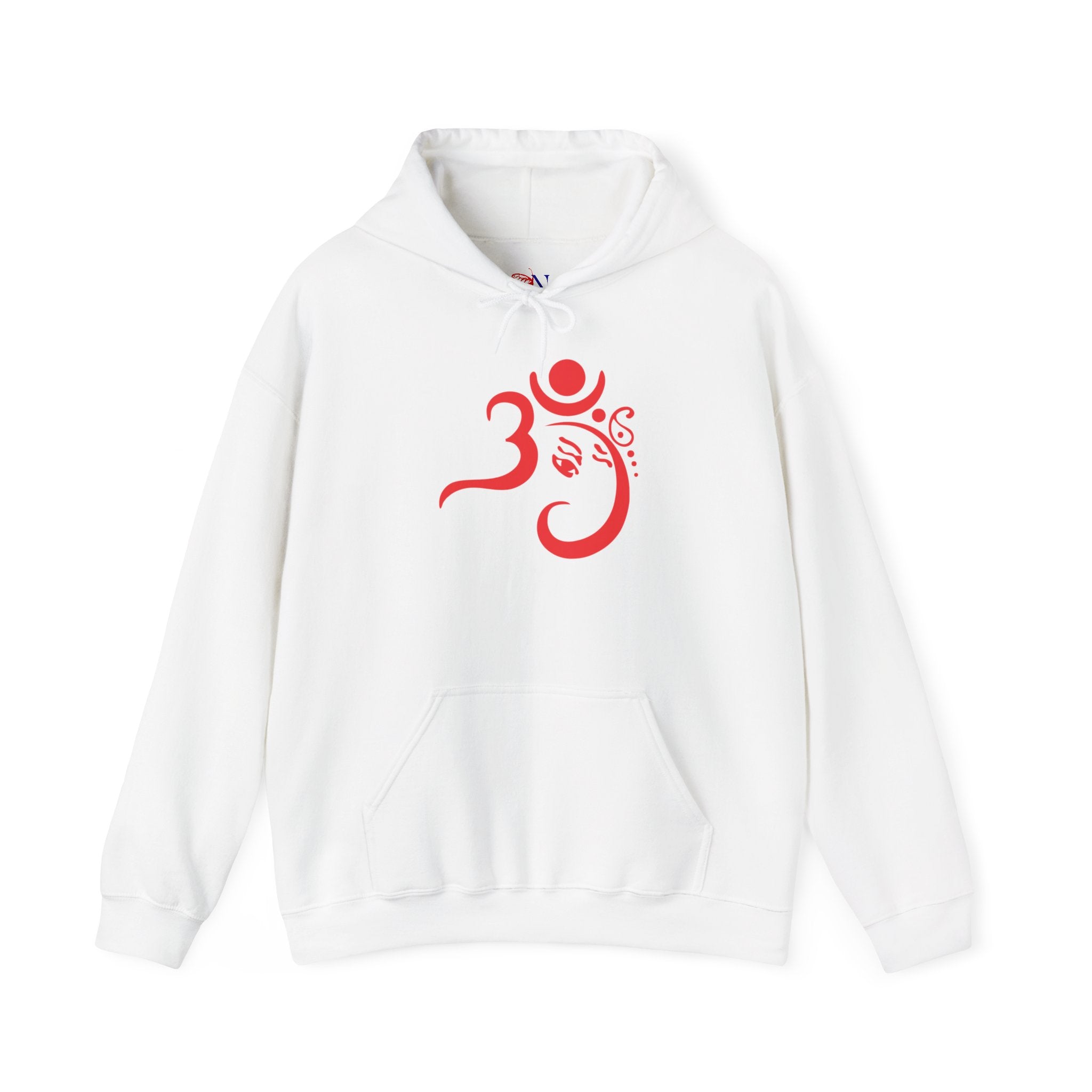 OM Symbol Hoodie – Red Om Yoga Spiritual Sweatshirt