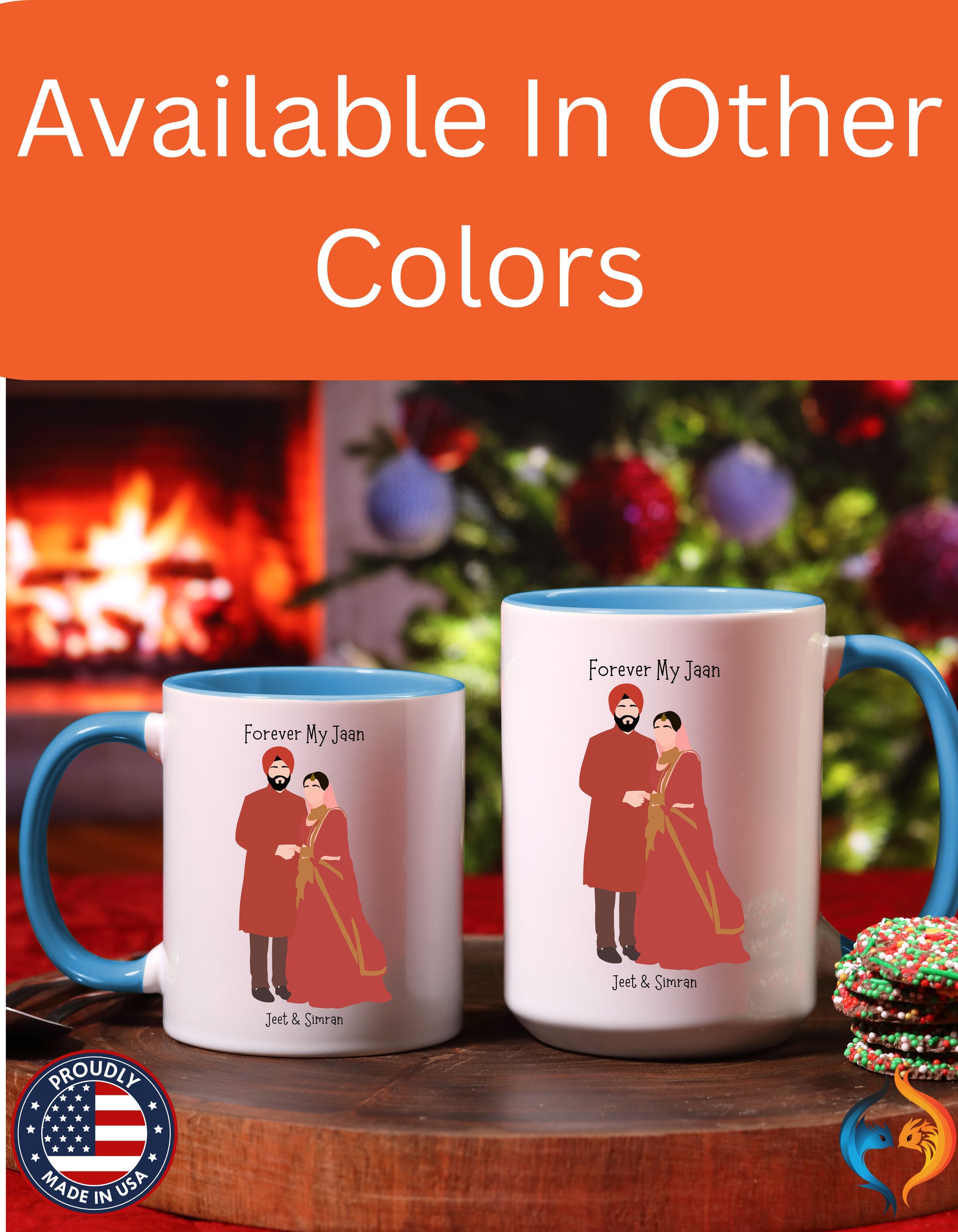 Forever Be My Jaan Couples Romantic Mug Lifestyle Mockup | Nutty Designs