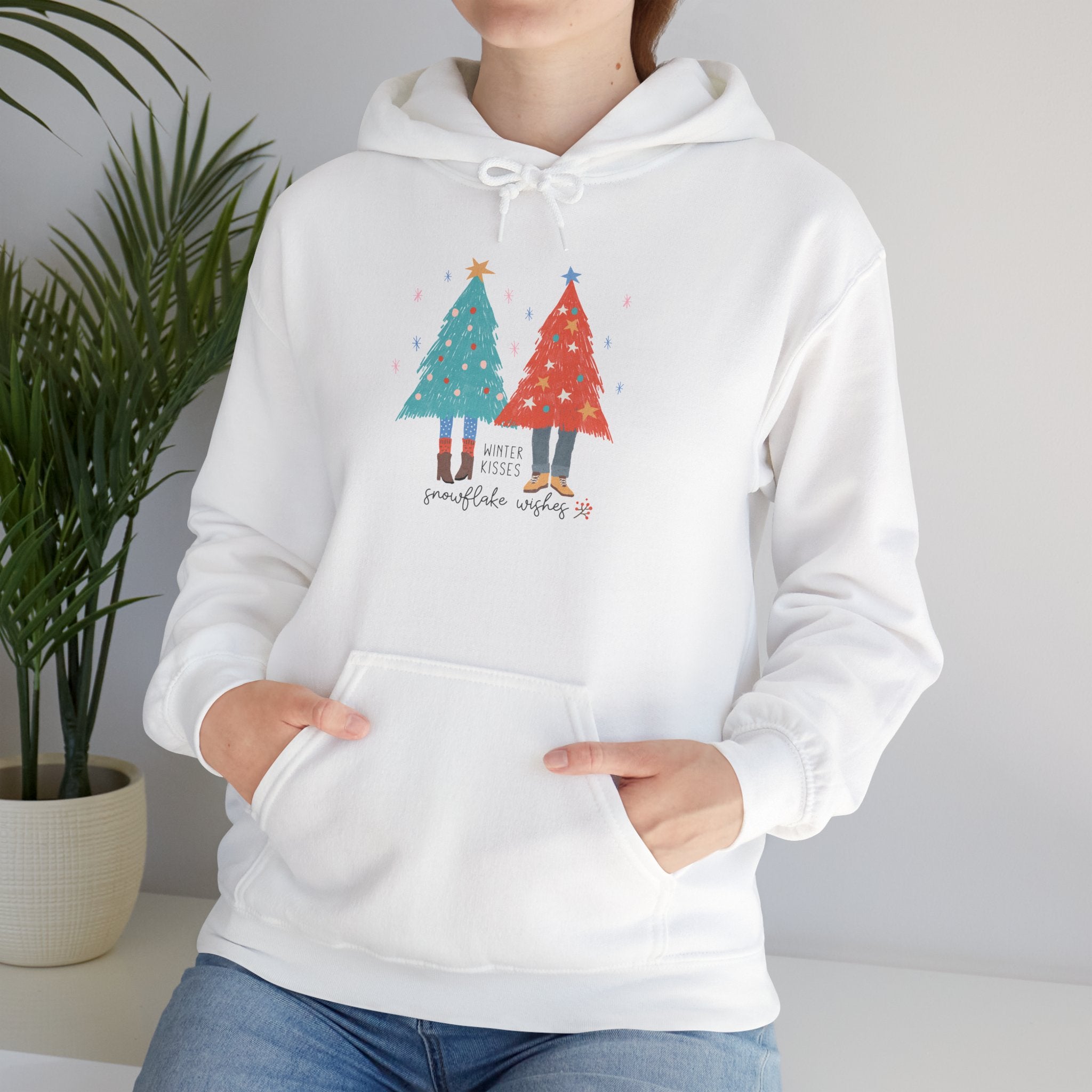 Winter Kisses Snowflake Wishes Hoodie