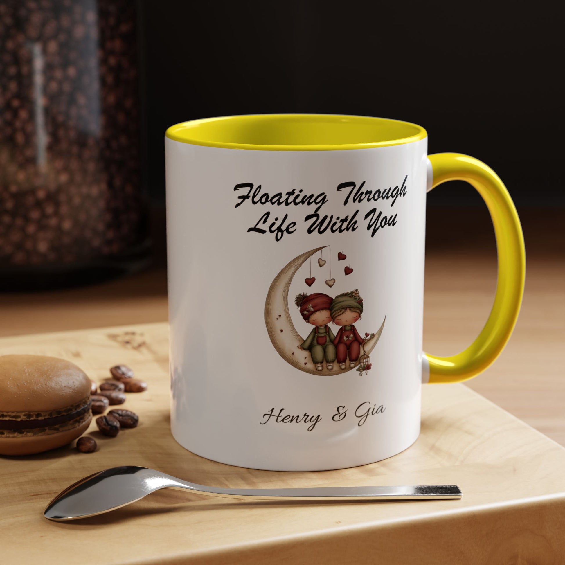 Floating Through Life With You Mug Lifestyle Mockup | Nutty Designs